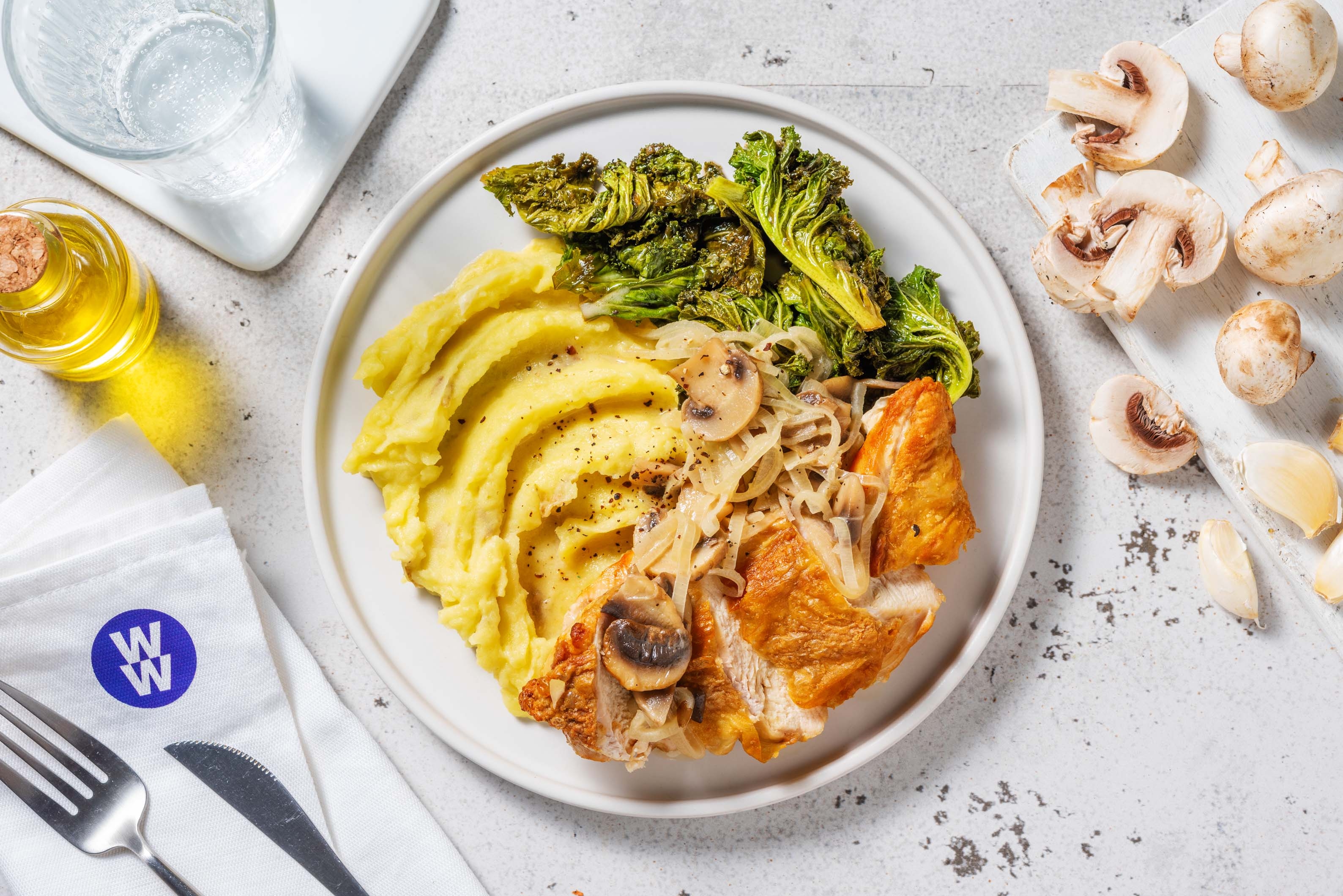 Chicken Forestiere in Mushroom Sauce