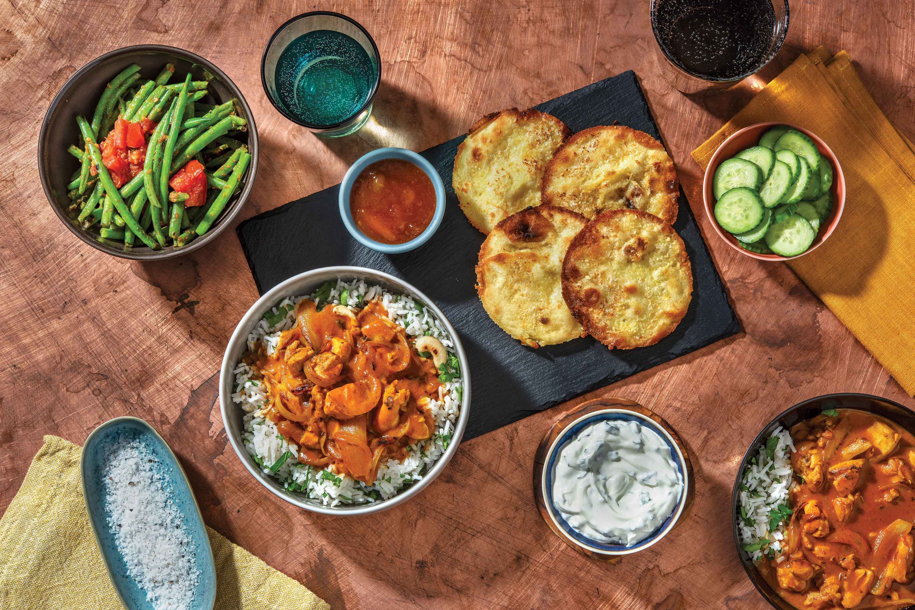 Chicken Curry & Butter-Cashew Rice