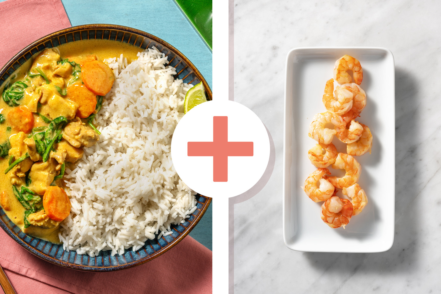 Chicken Massaman Curry with King Prawns