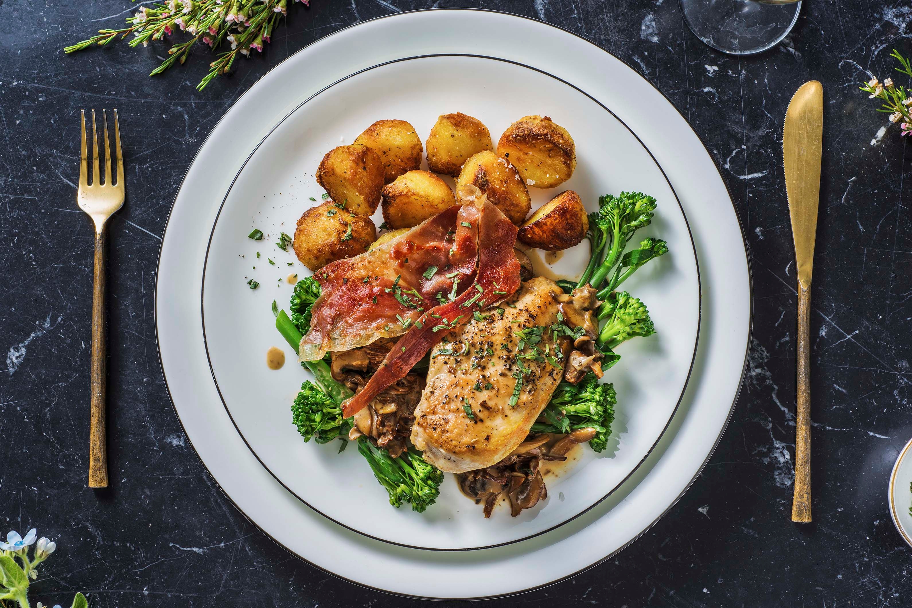 Creamy Truffle and Mushroom Chicken