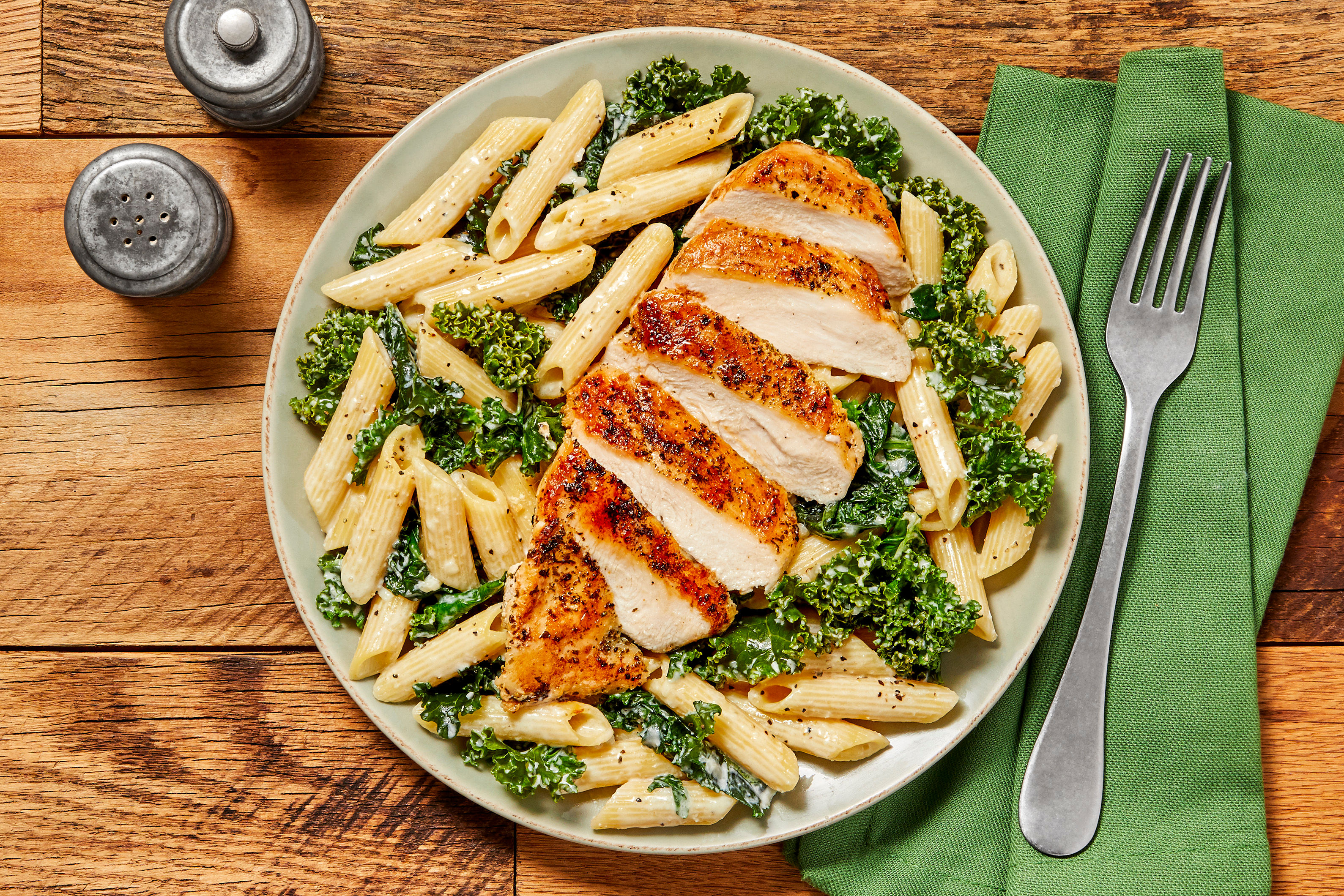 Chicken Penne in a Parmesan Cream Sauce