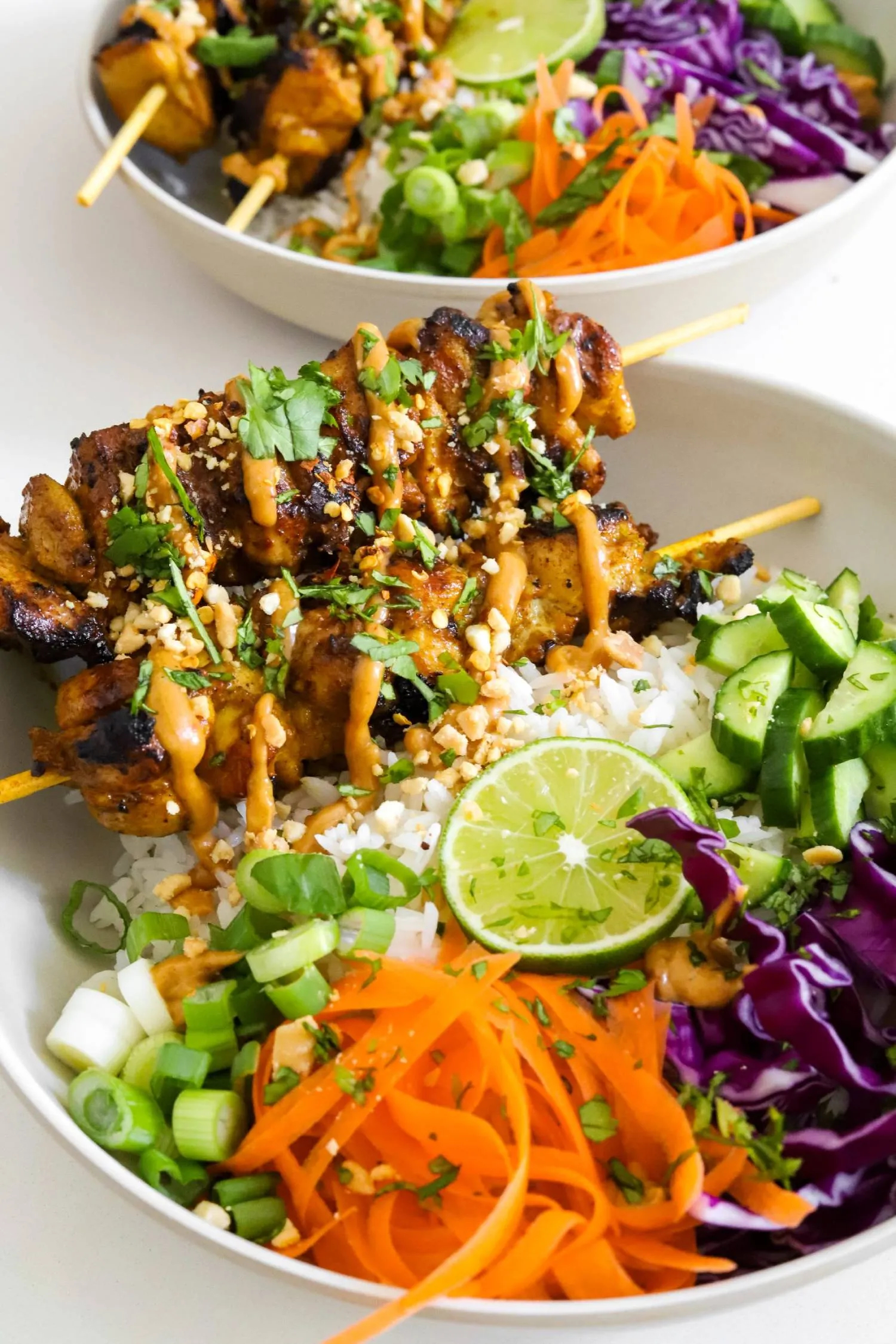 Chicken Satay Inspired Bowls