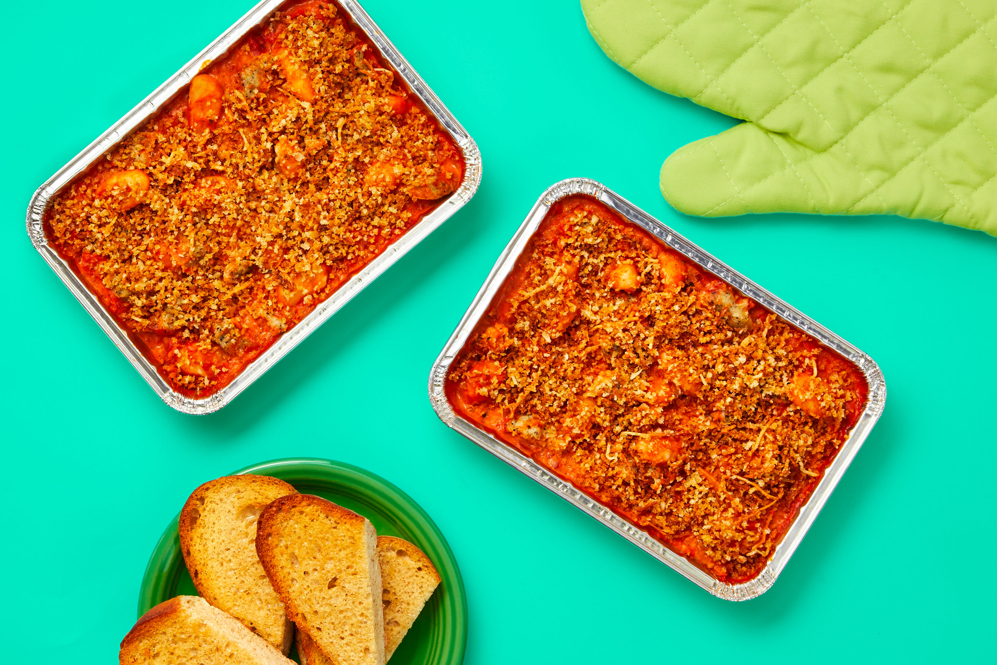 Oven-Ready Chicken Sausage Gnocchi Bake