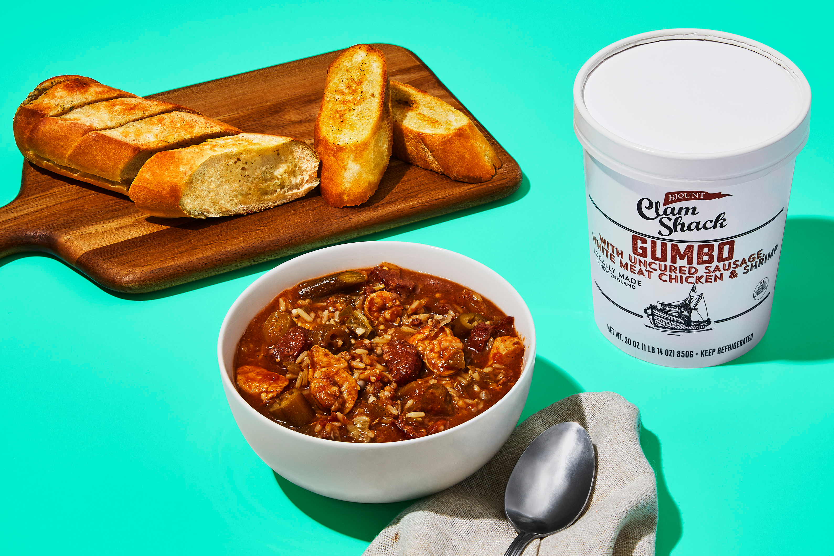 Gumbo & Garlic Bread Combo