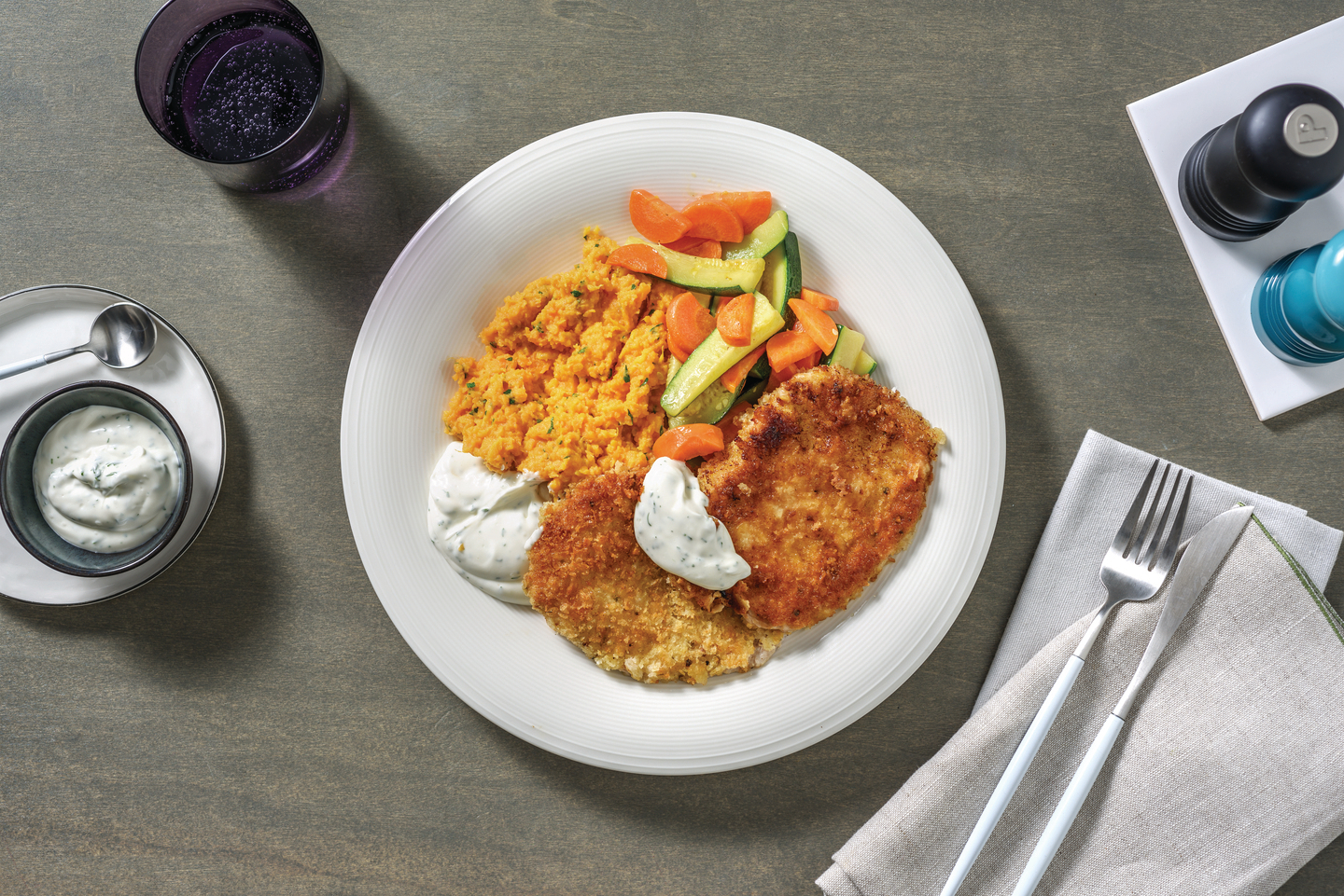 Pork Schnitzel & Dill-Parsley Mayo