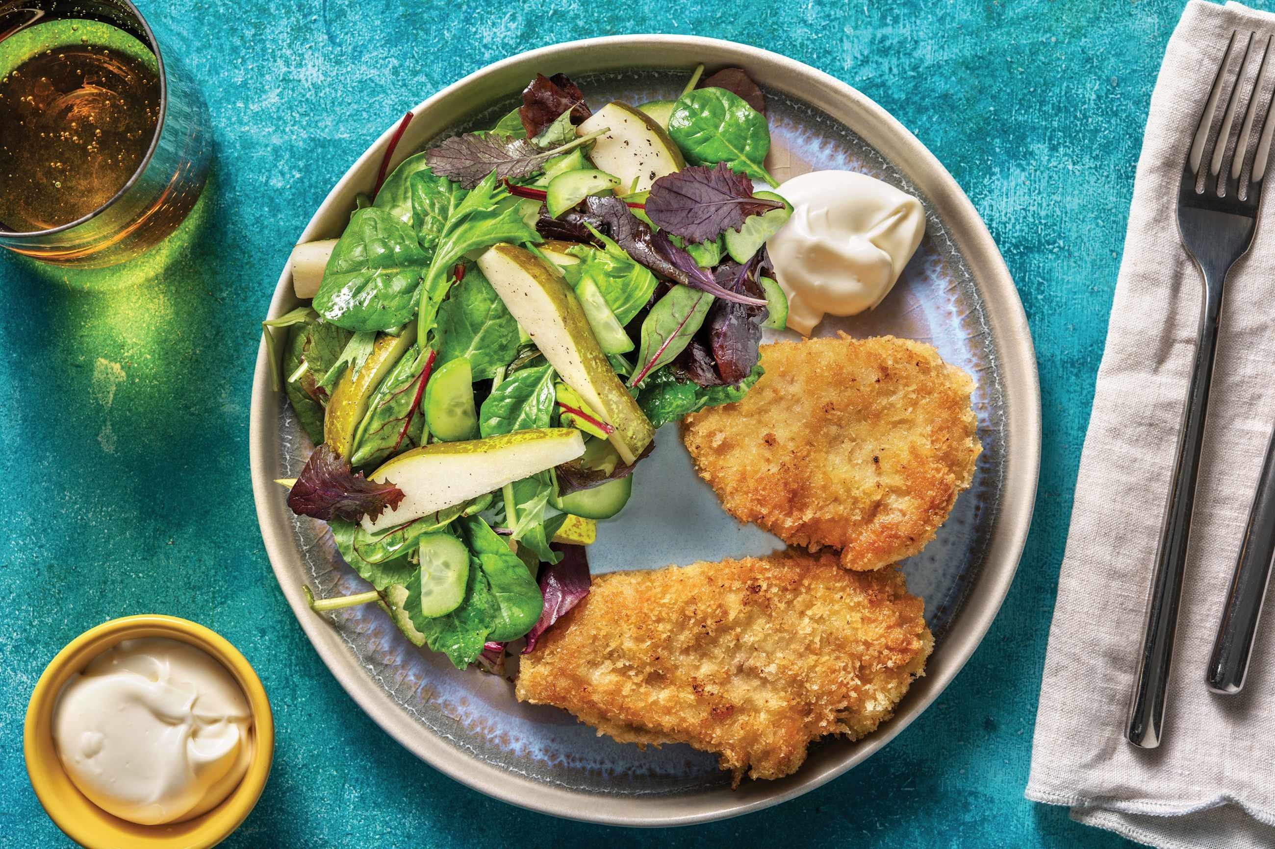 Parmesan-Coated Chicken Schnitzel