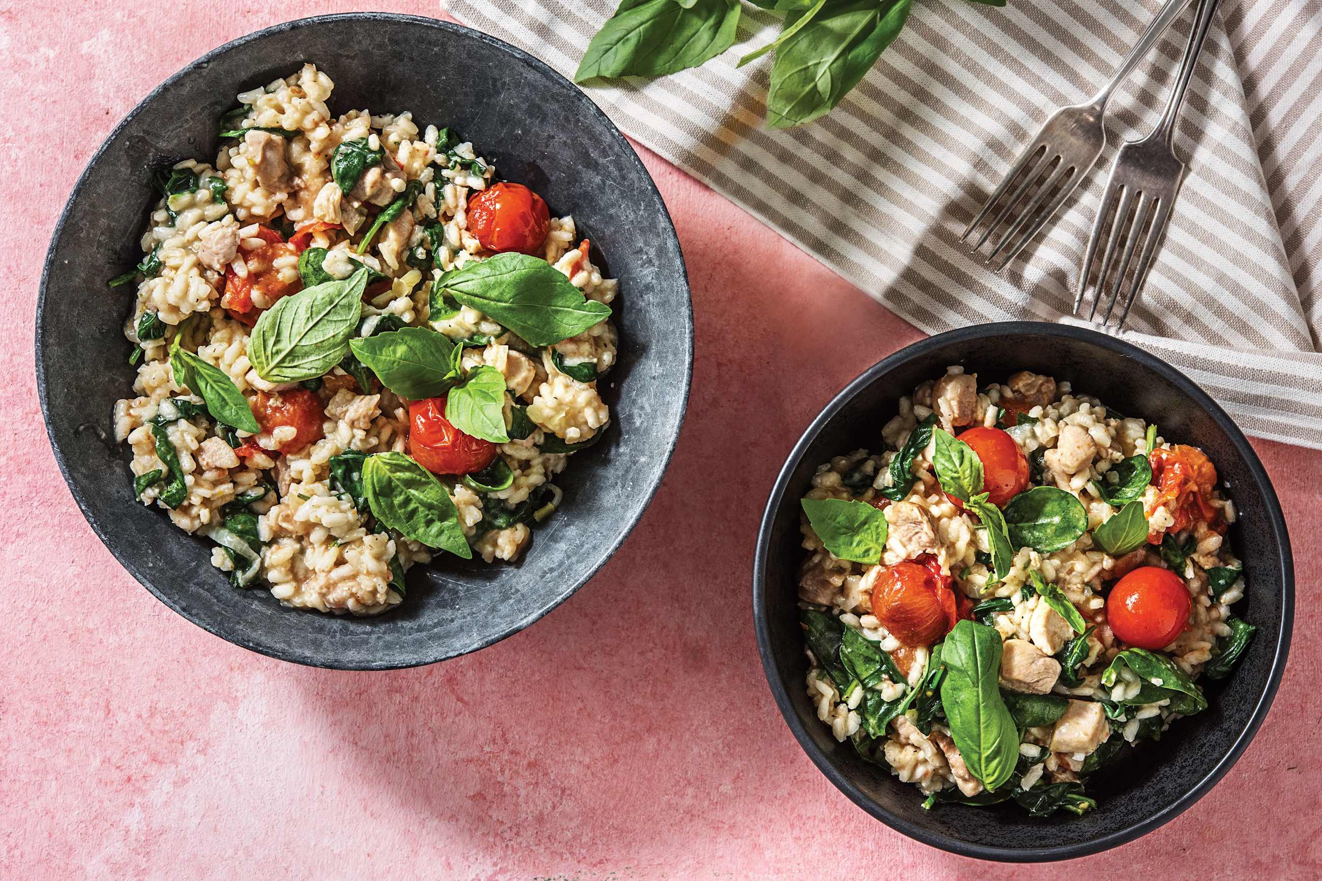 Baked Chicken & Caramelised Cherry Tomato Risotto