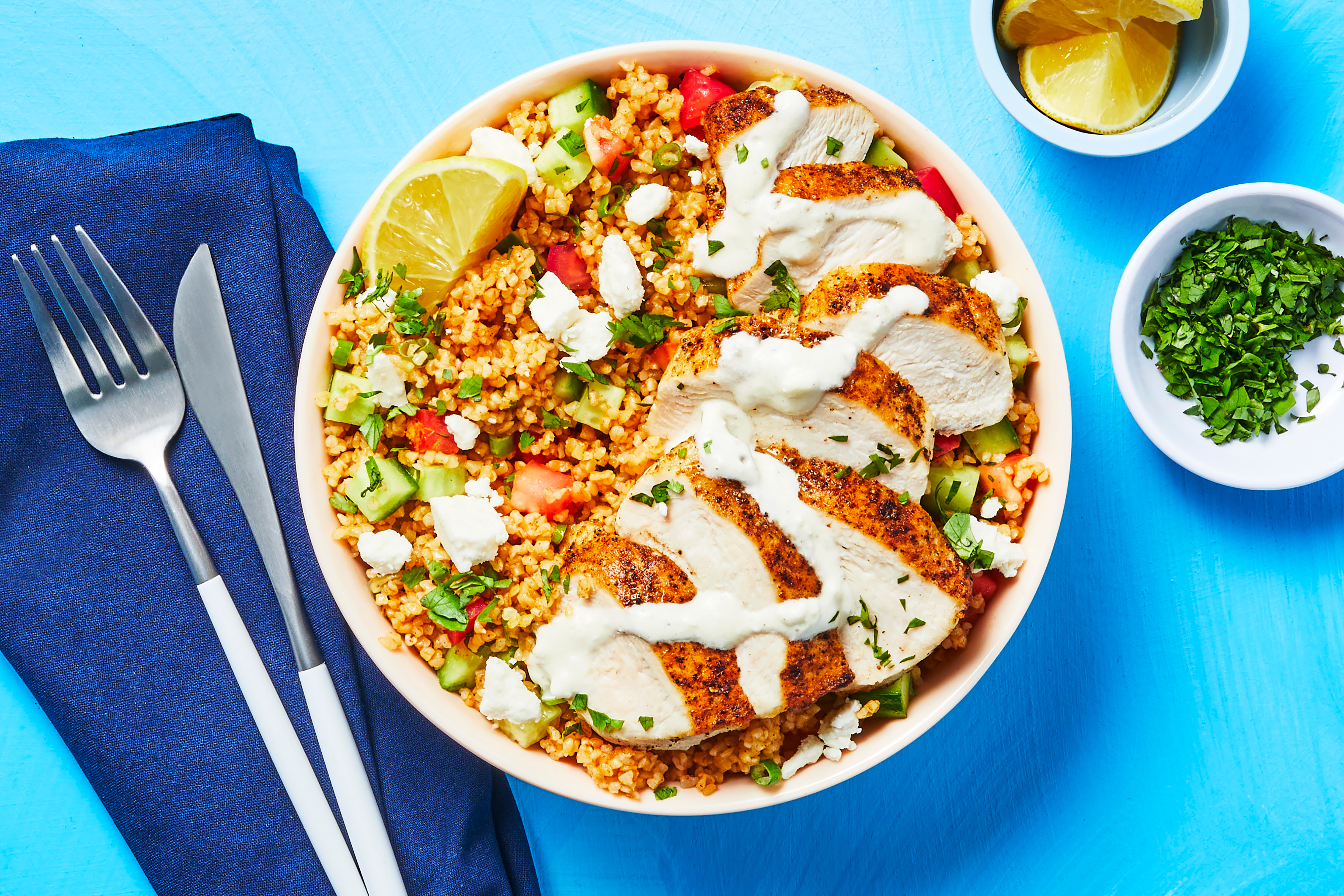 Chicken Tabbouleh Bowls