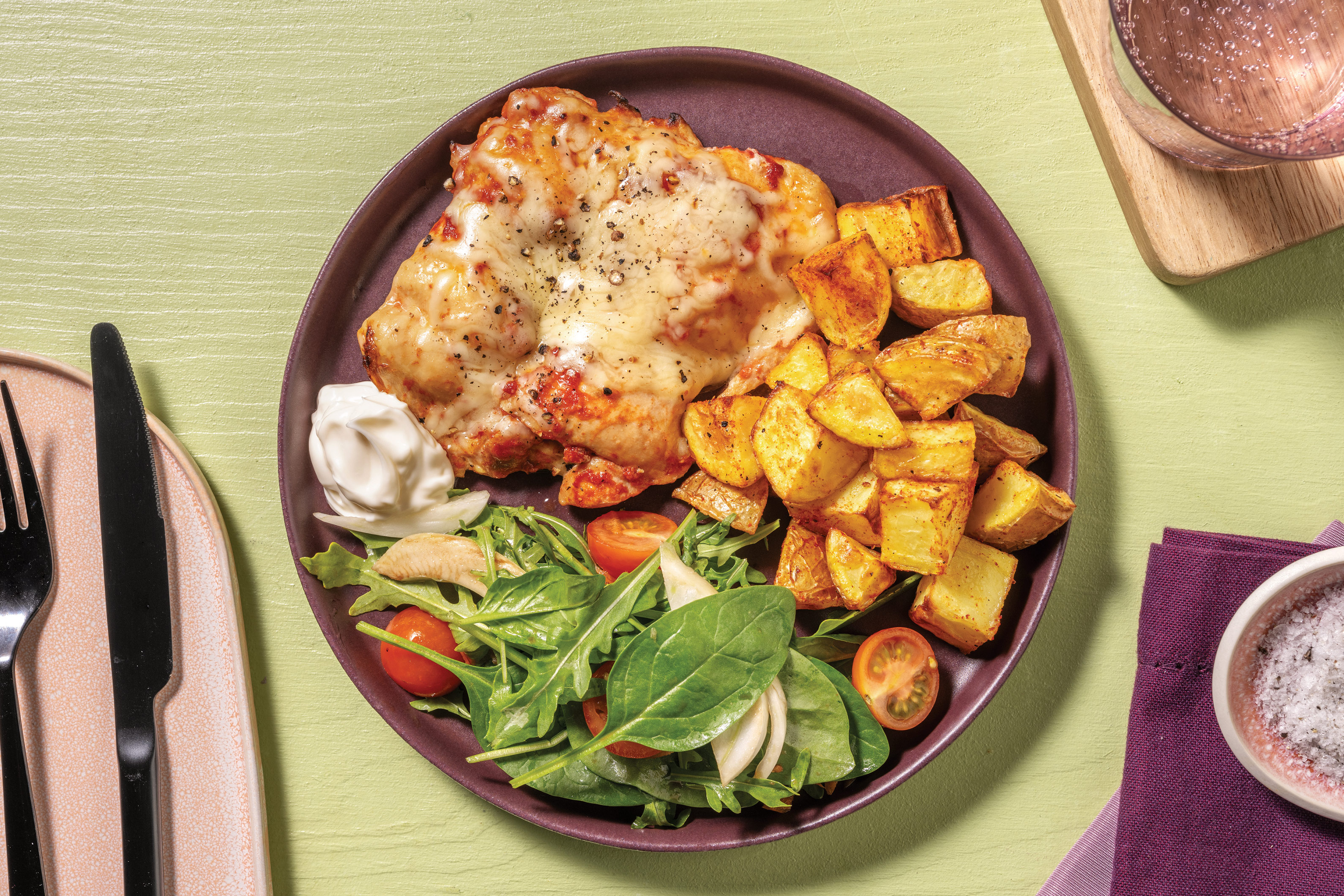 Chicken Traybake & Rocket-Fennel Salad