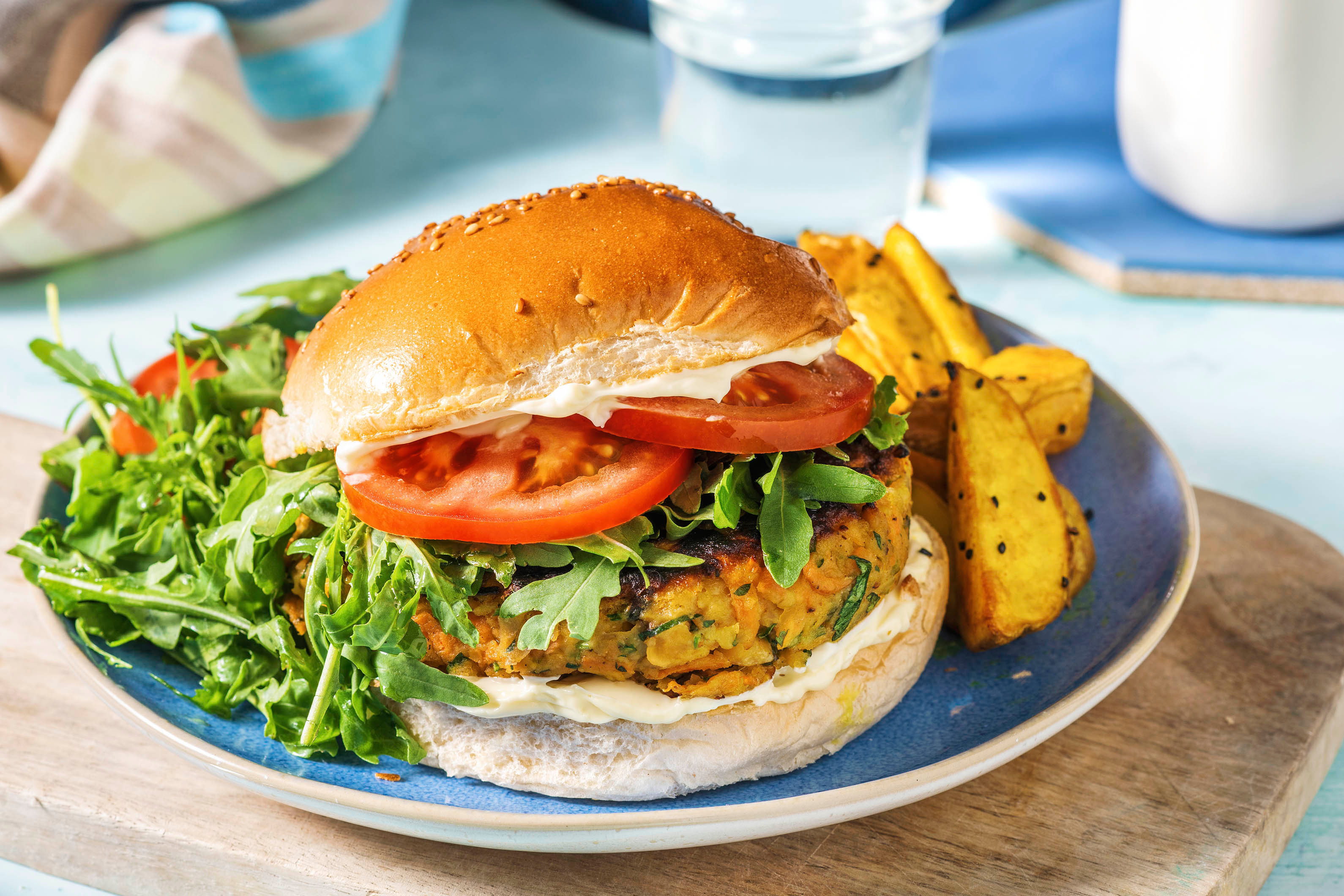 Indian-Style Chickpea & Pistachio Burger