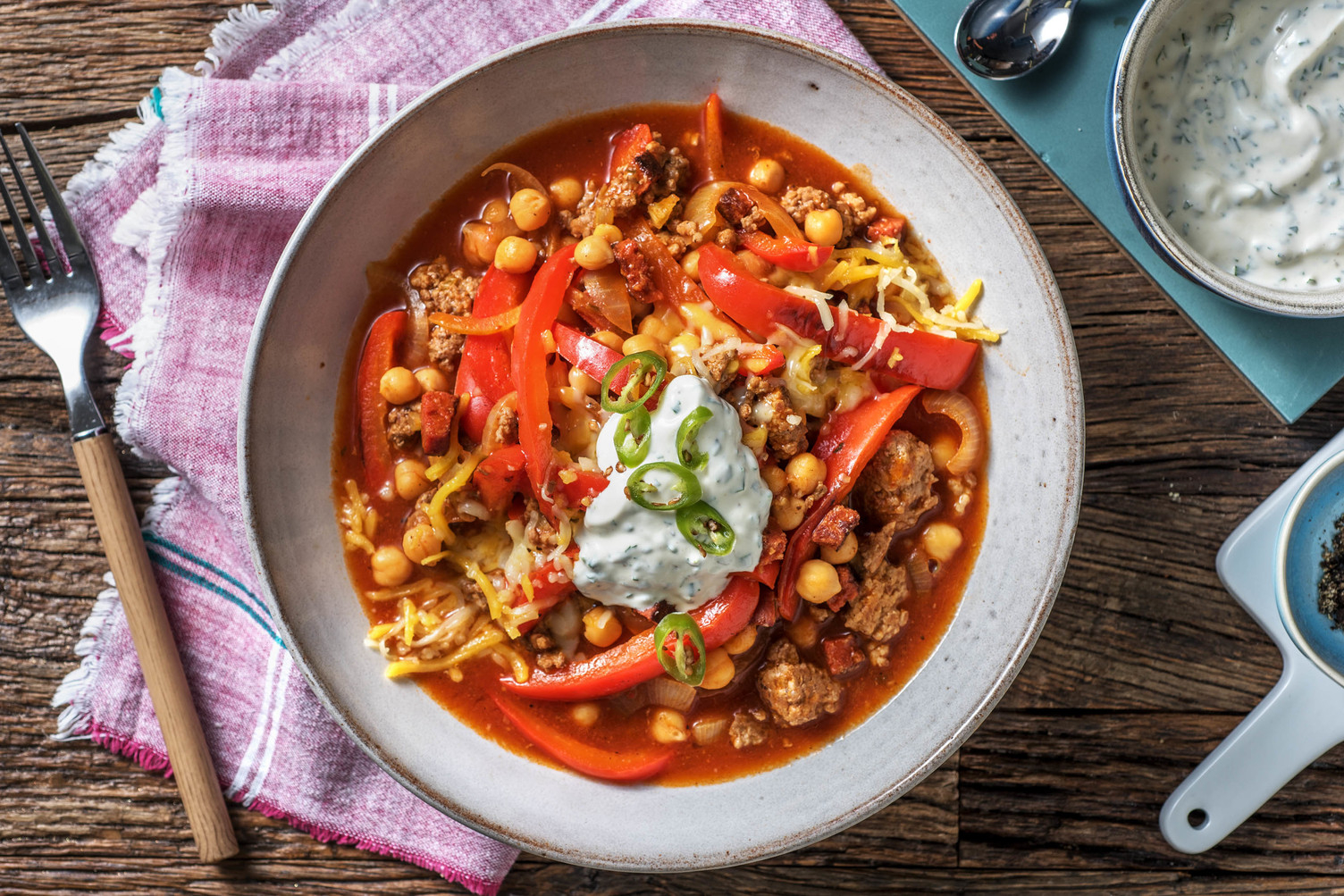 Chili con Carne mit Argentinos und Kichererbsen