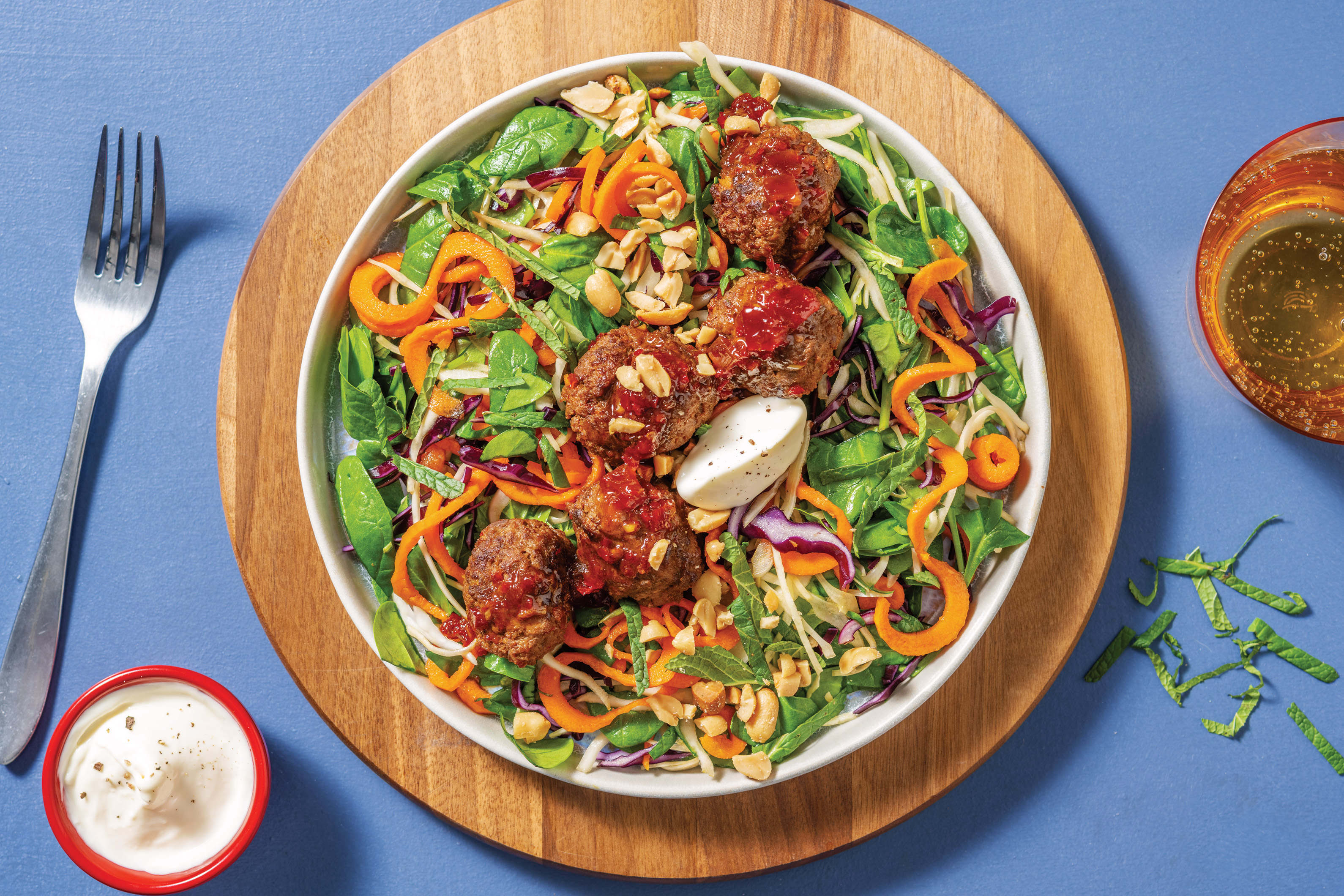 Quick Chilli Jam-Glazed Beef Meatballs