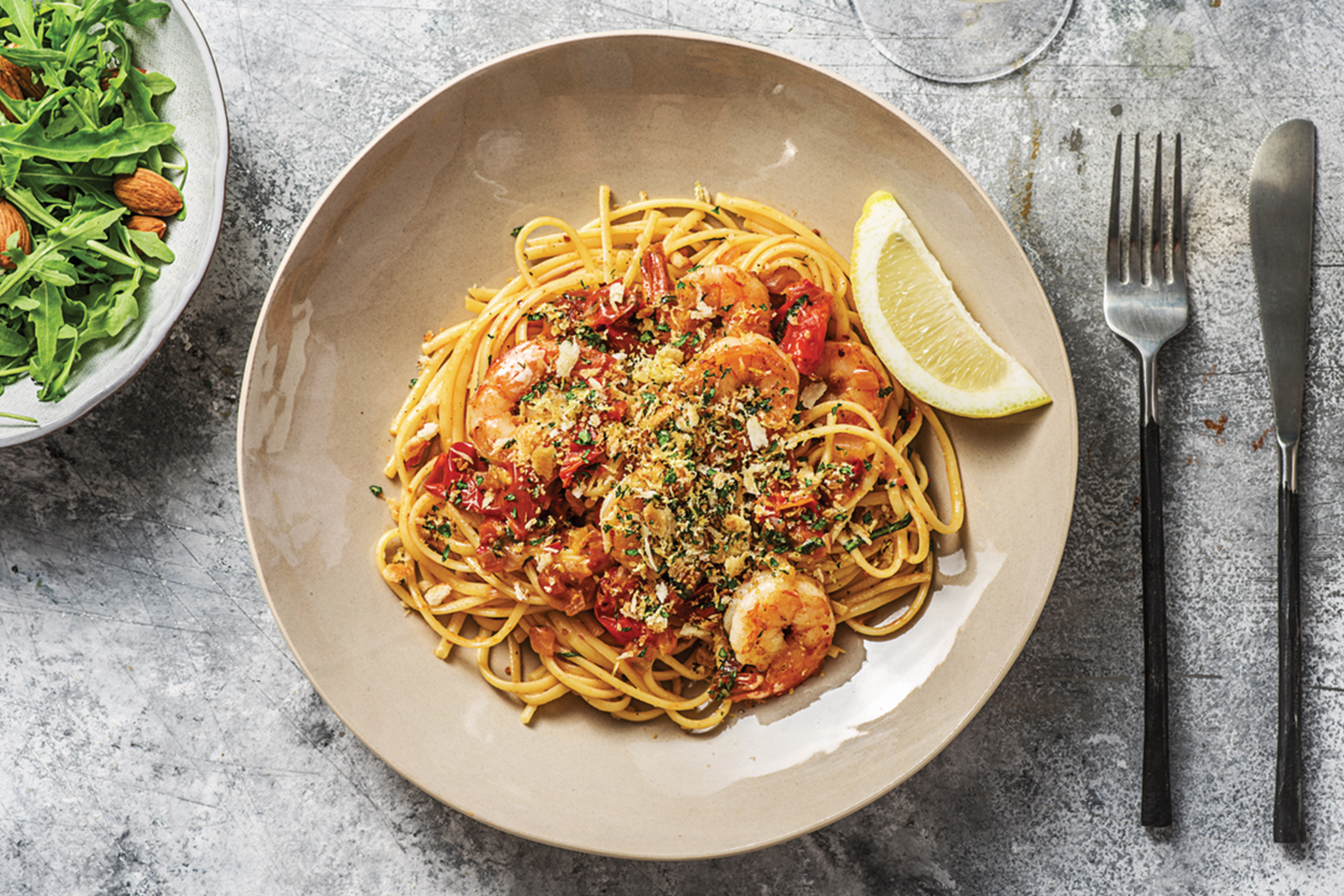 Chilli Prawn Linguine