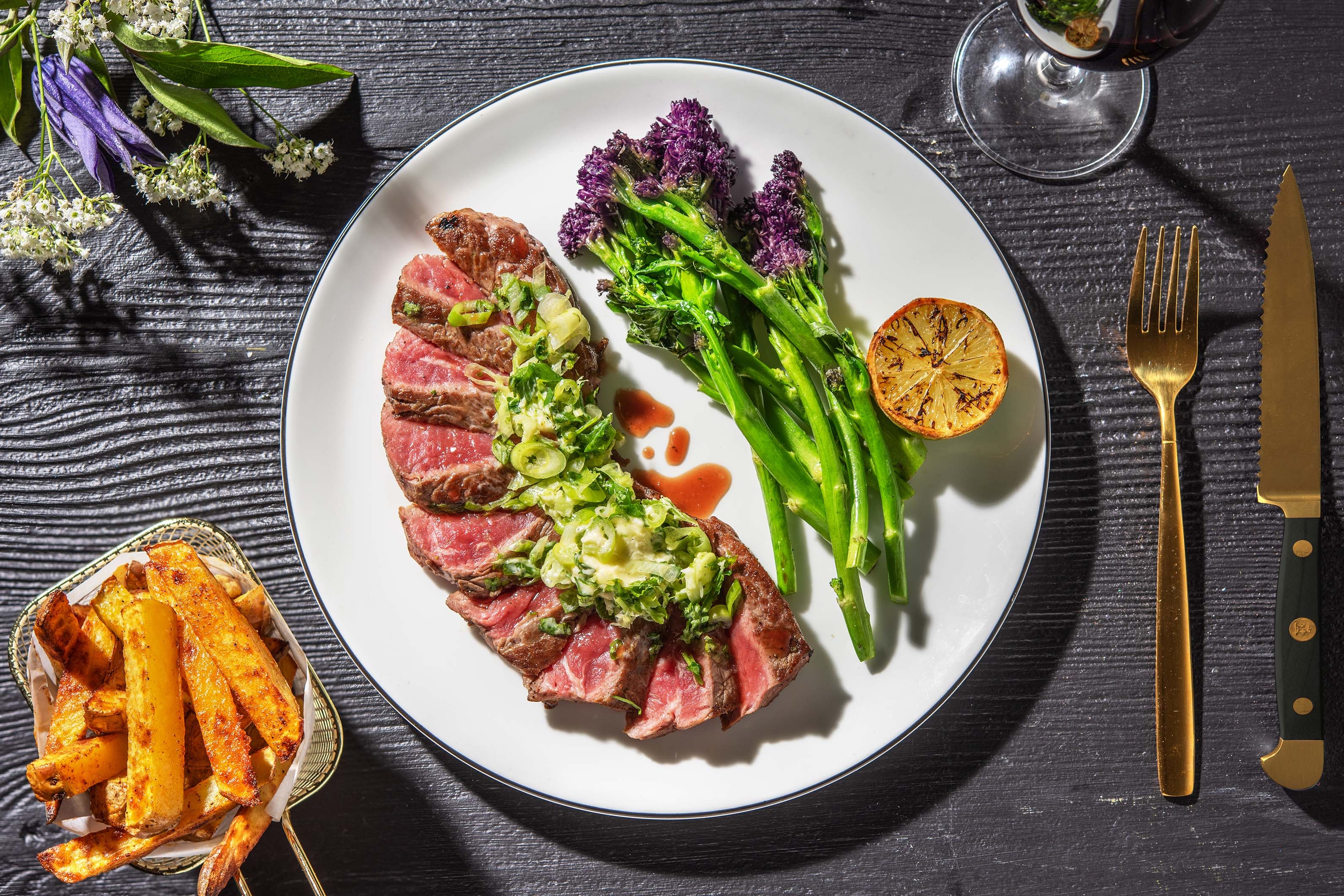Chimichurri Buttered Sirloin Steak