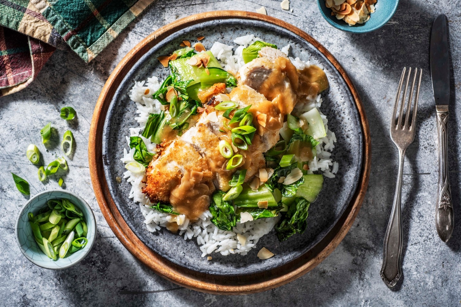 Poulet aux amandes à la chinoise