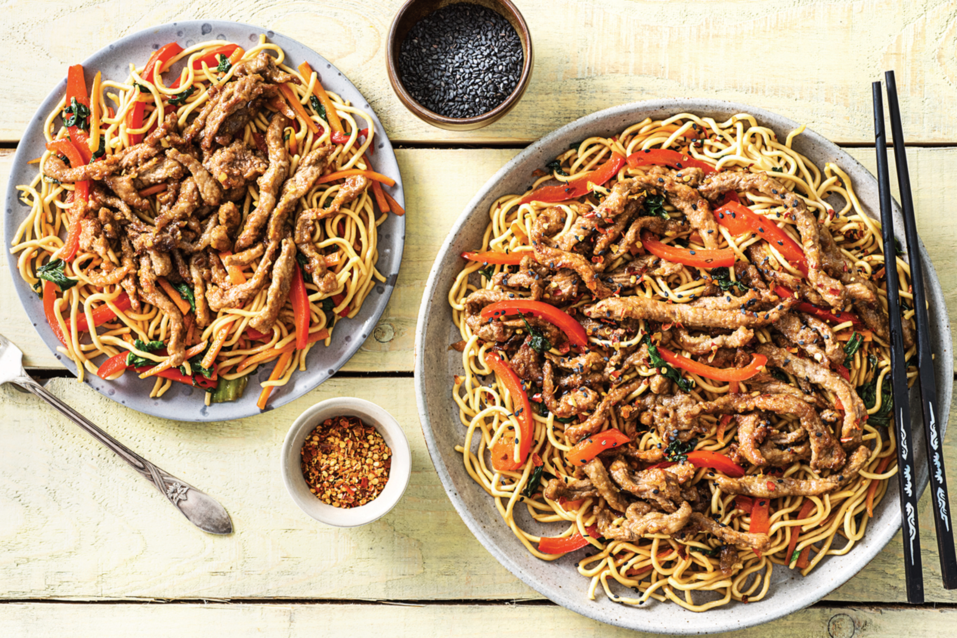 Chinese Honey-Soy Beef & Veggies