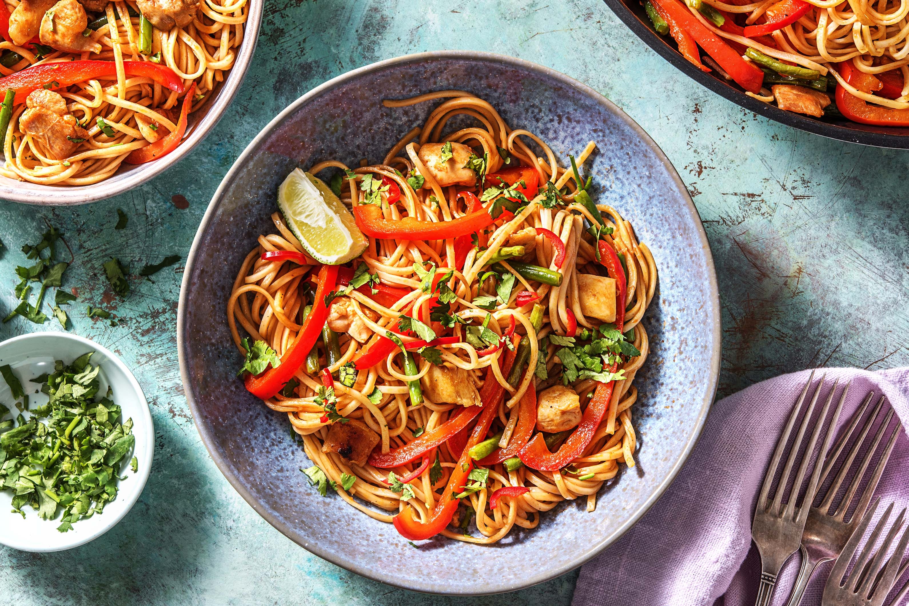Spicy Chilli Chicken & Vegetable Noodles