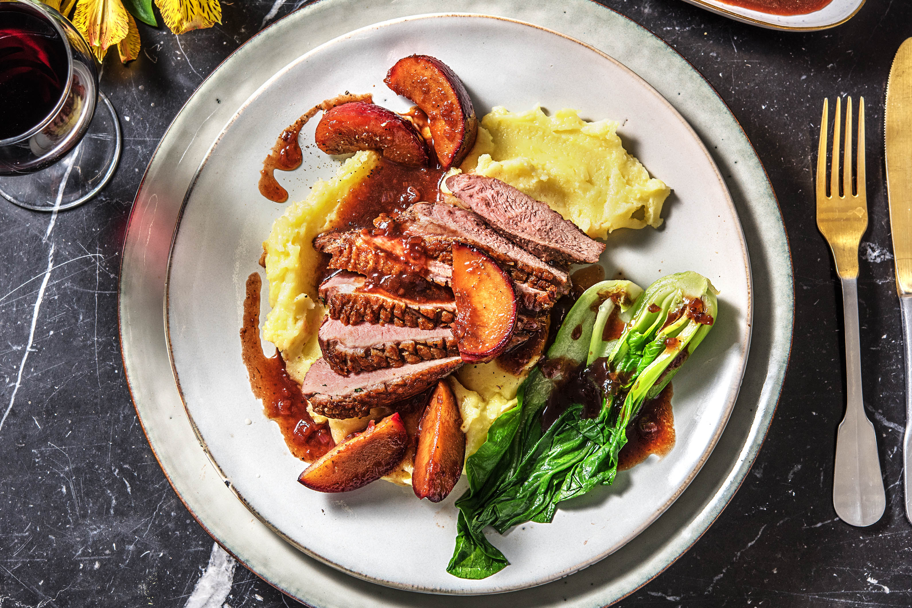 Spiced Duck Breast & Plum Sauce