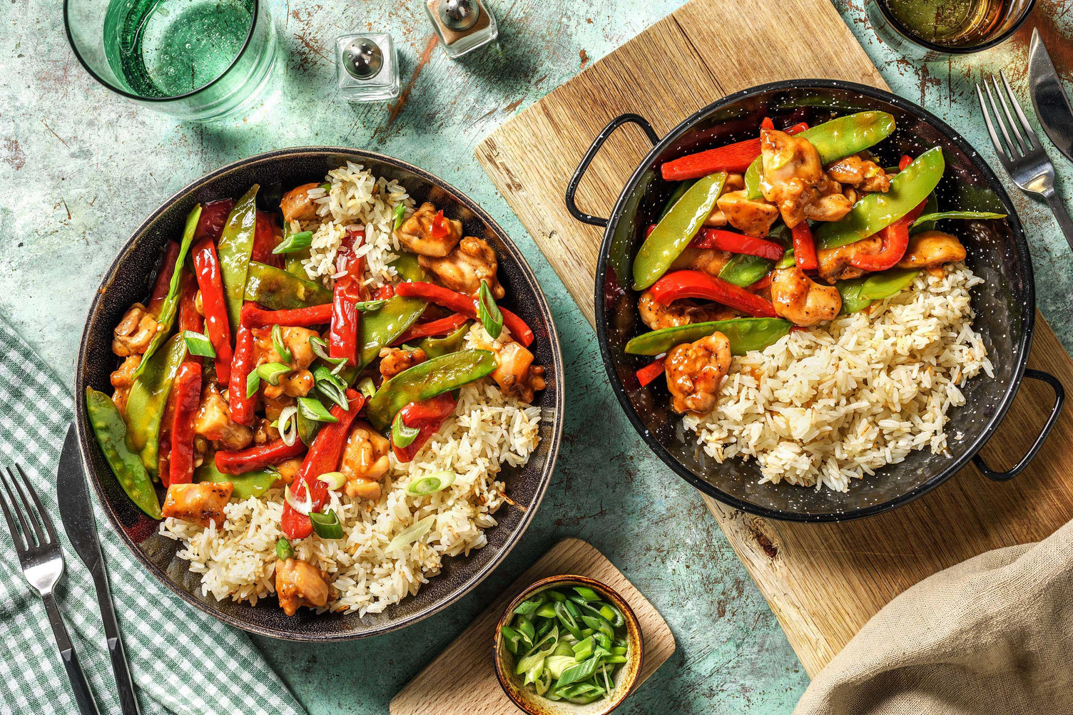 Poulet sel et poivre à la chinoise