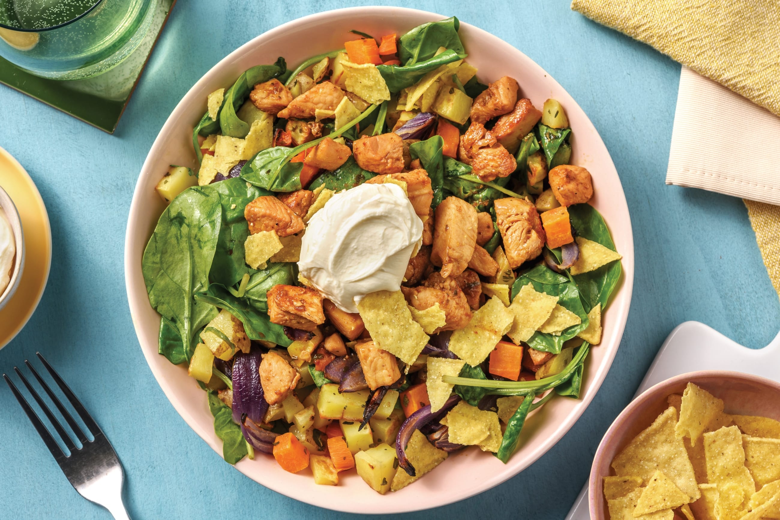 Chipotle Pork & Loaded Veggie Toss