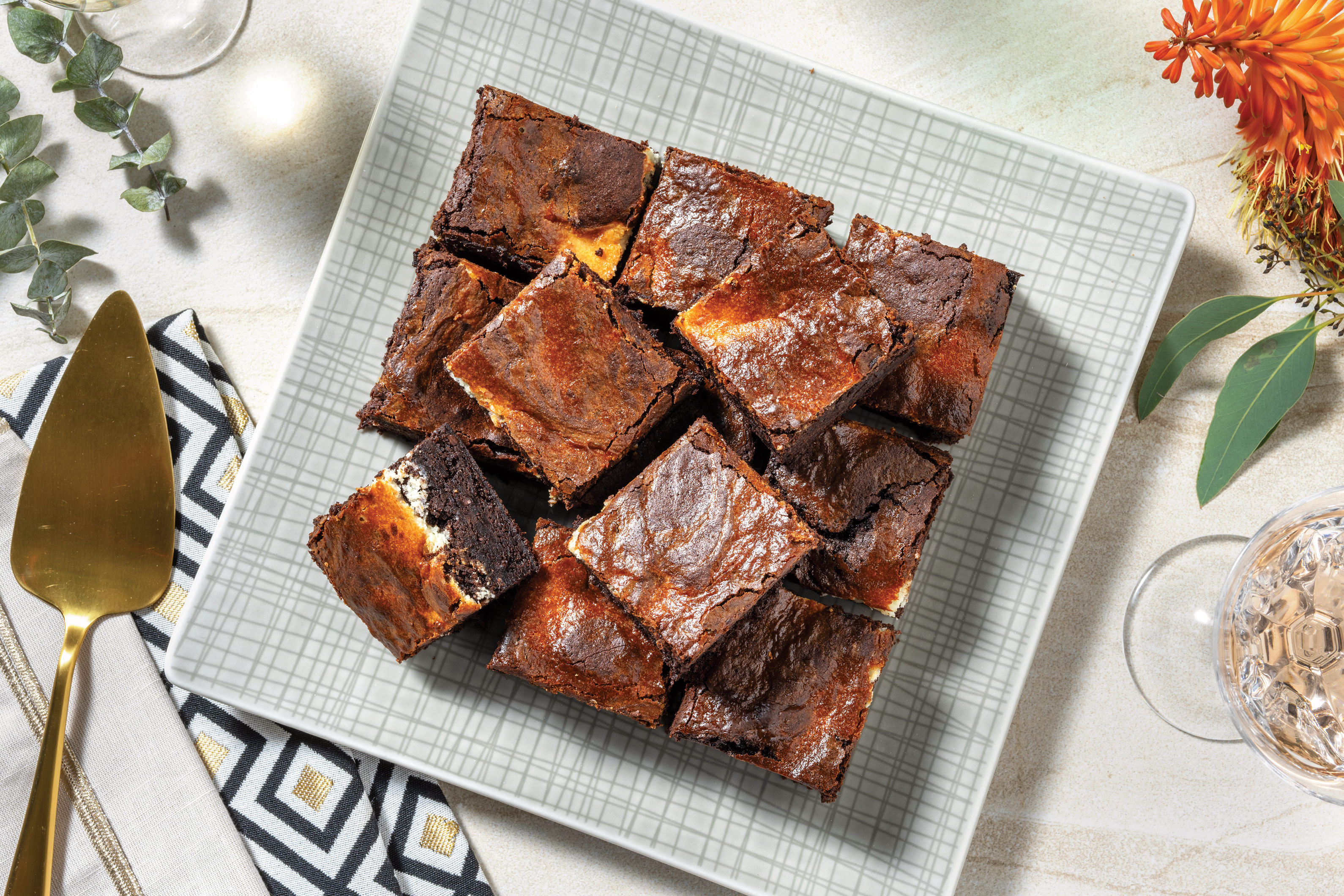 Chocolate Cheesecake Swirl Brownies