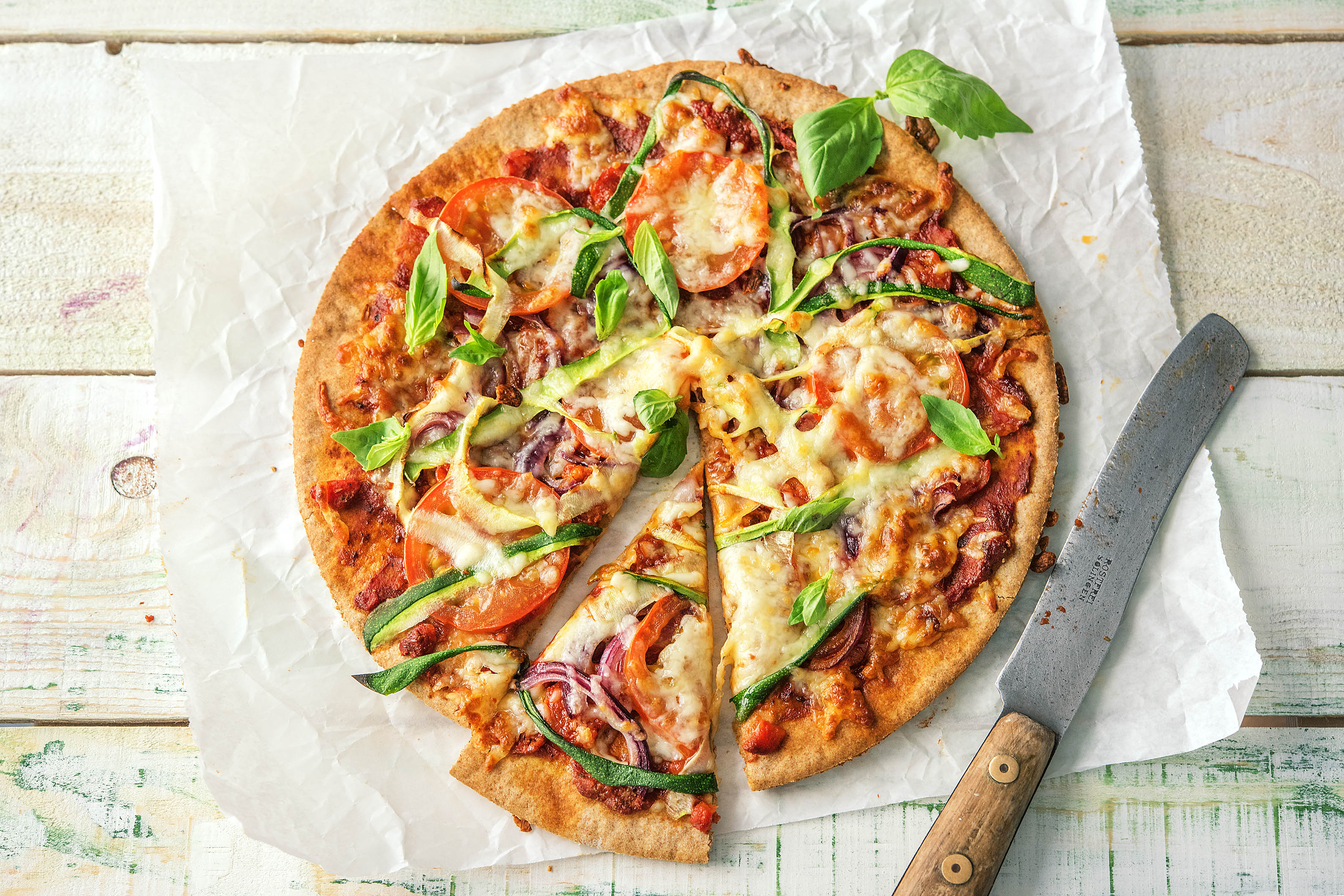Chorizo & Basil Pizza