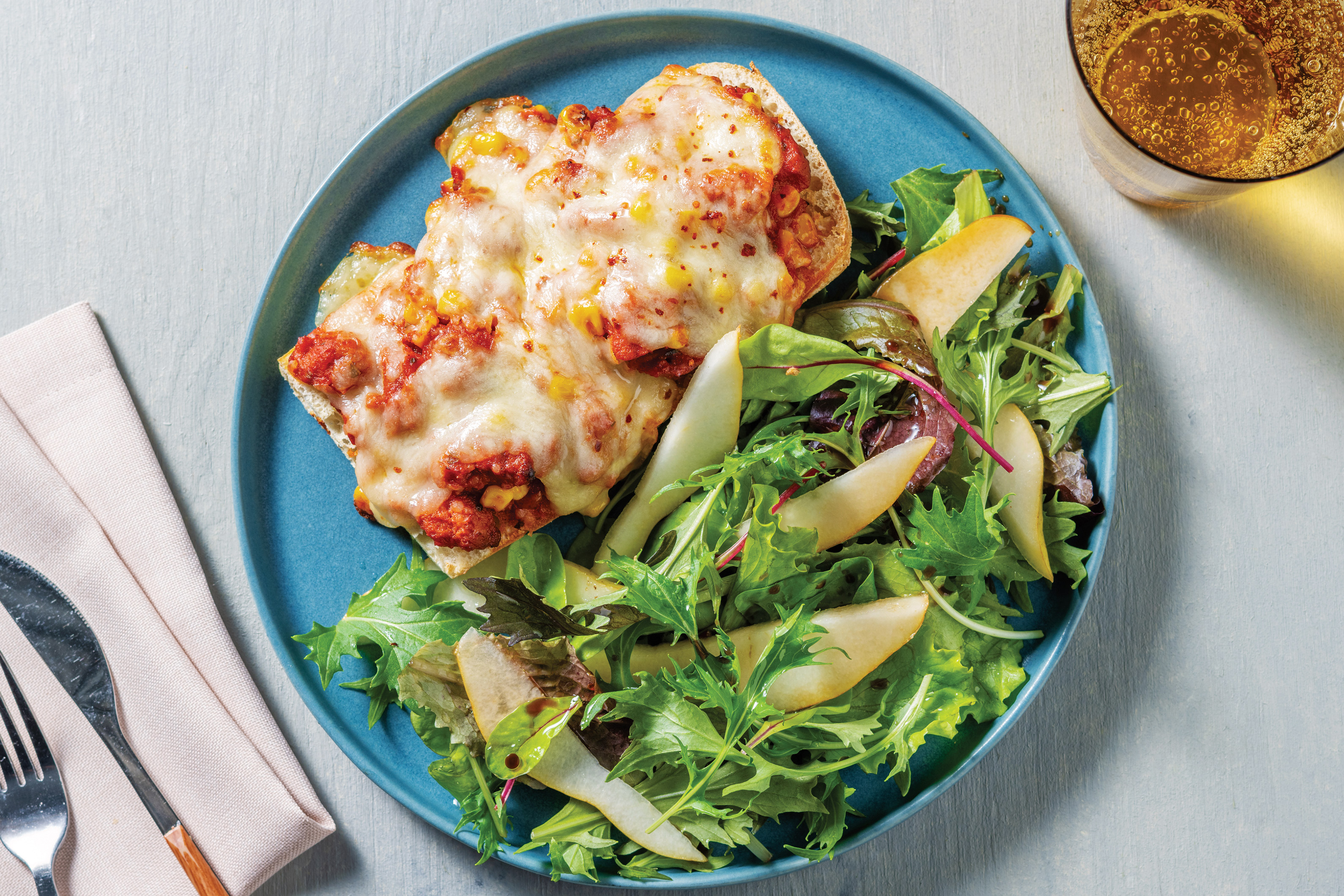 Easy Chorizo & Corn Ciabatta Melt