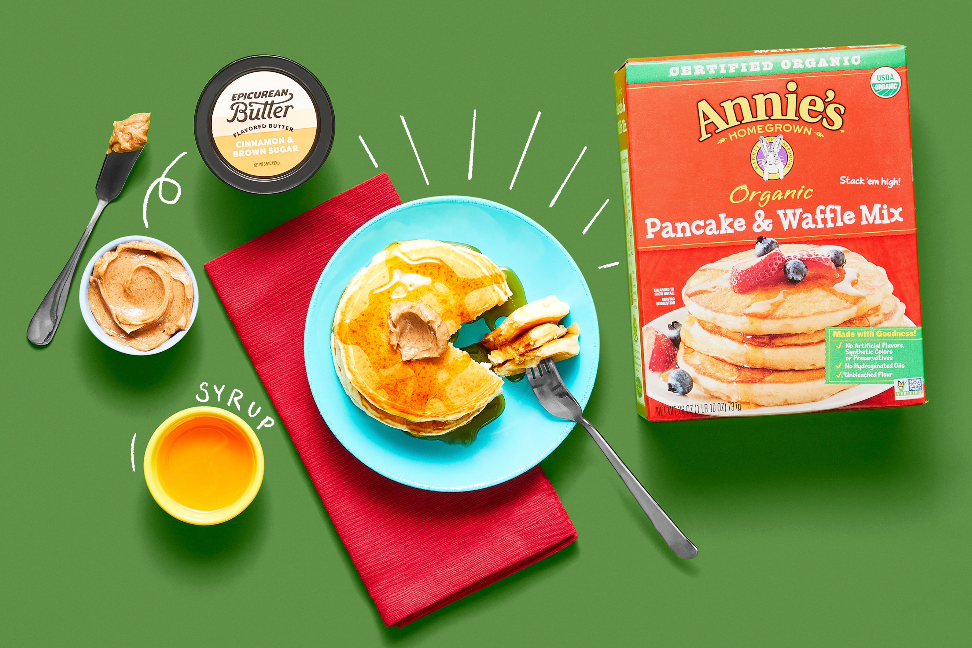 Cinnamon Brown Sugar Pancakes