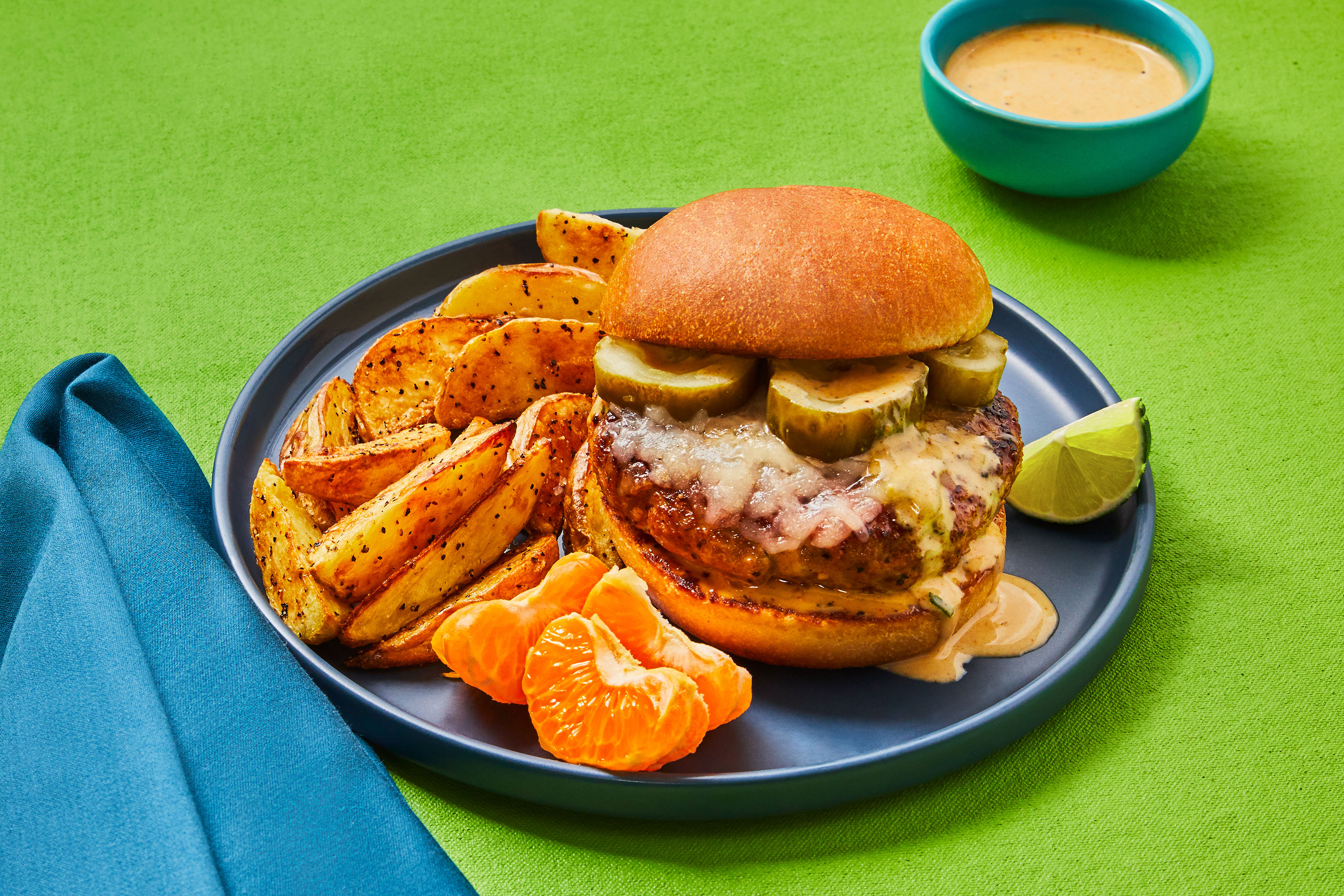 Citrus Mojo Pork Burgers