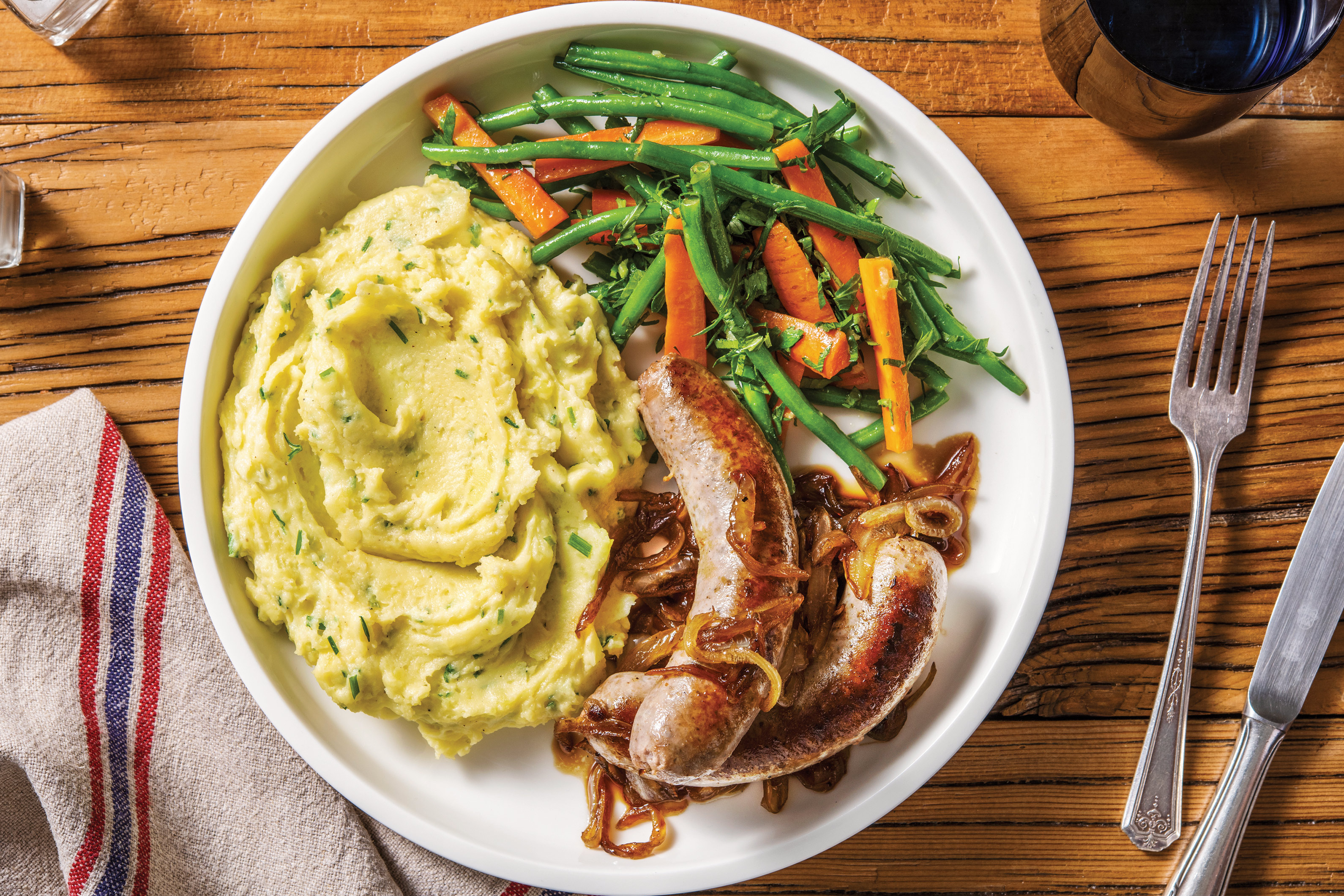 Classic Beef Bangers & Parmesan Mash