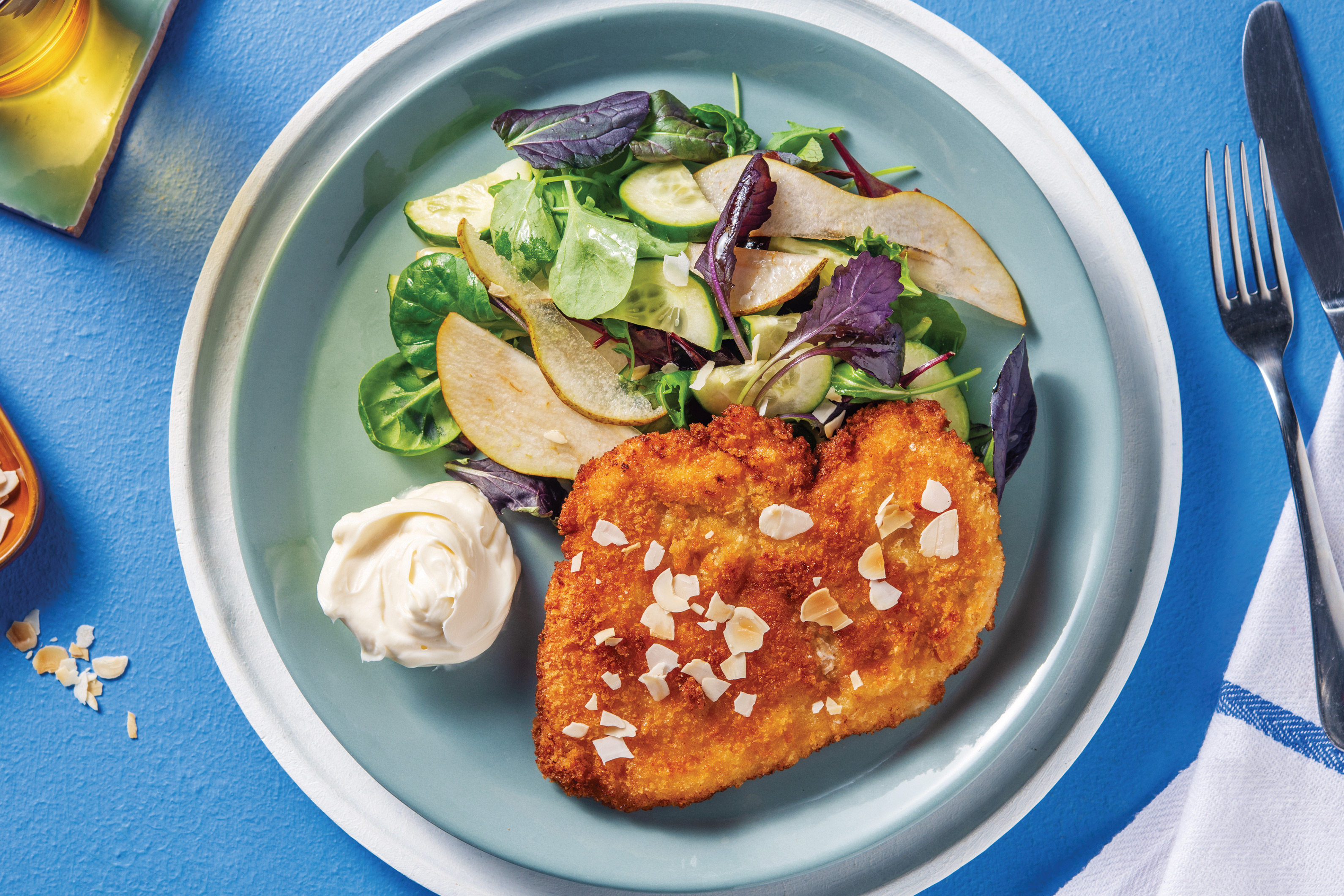 Parmesan-Crumbed Chicken Schnitzel