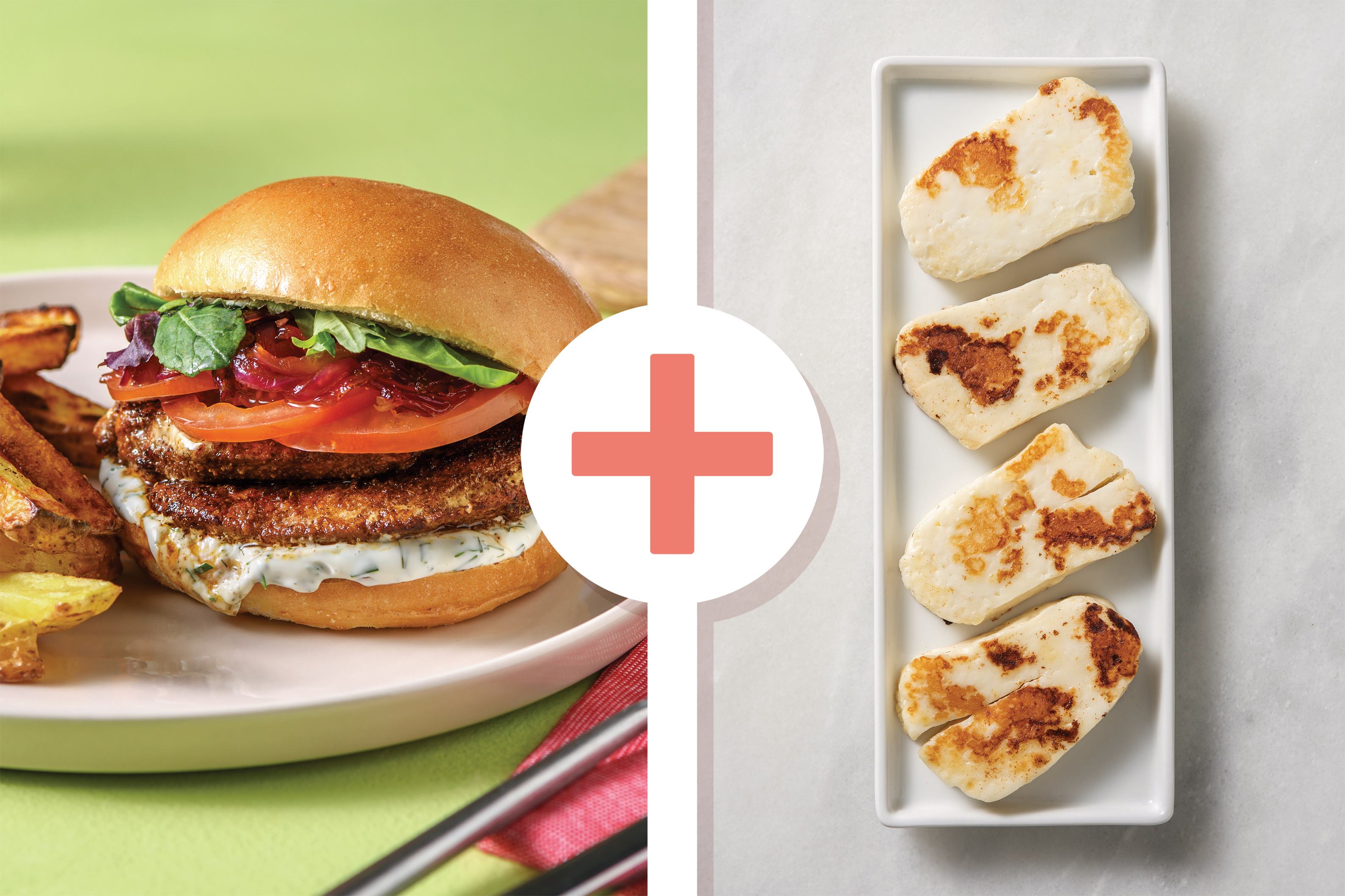 Classic Chicken & Haloumi Burger