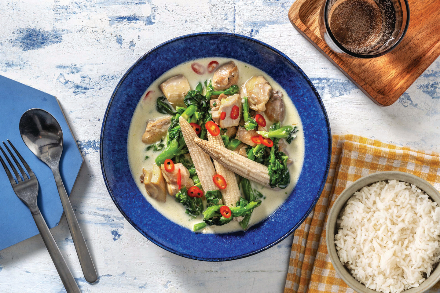 Quick Coconut & Makrut Lime Chicken Curry