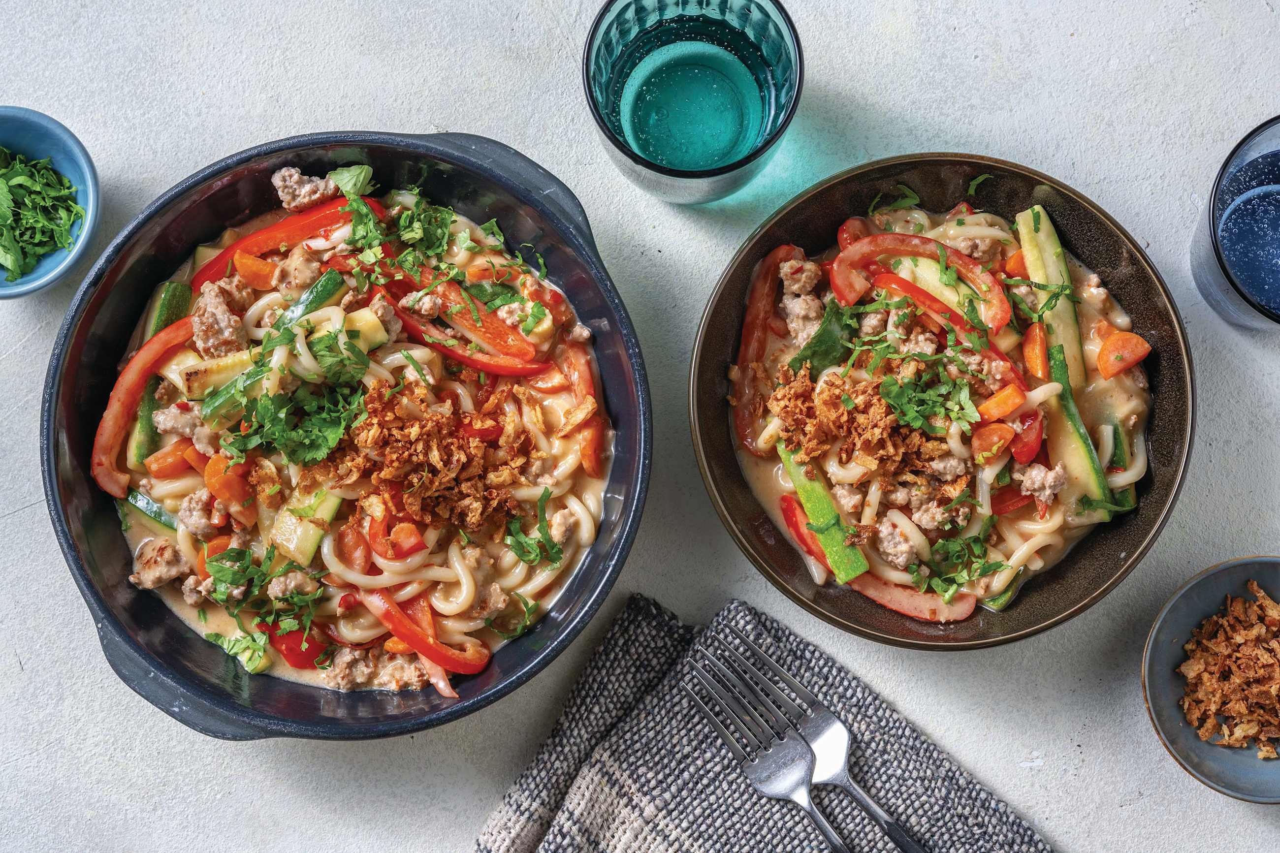 Saucy Sweet Chilli Pork & Udon Noodles