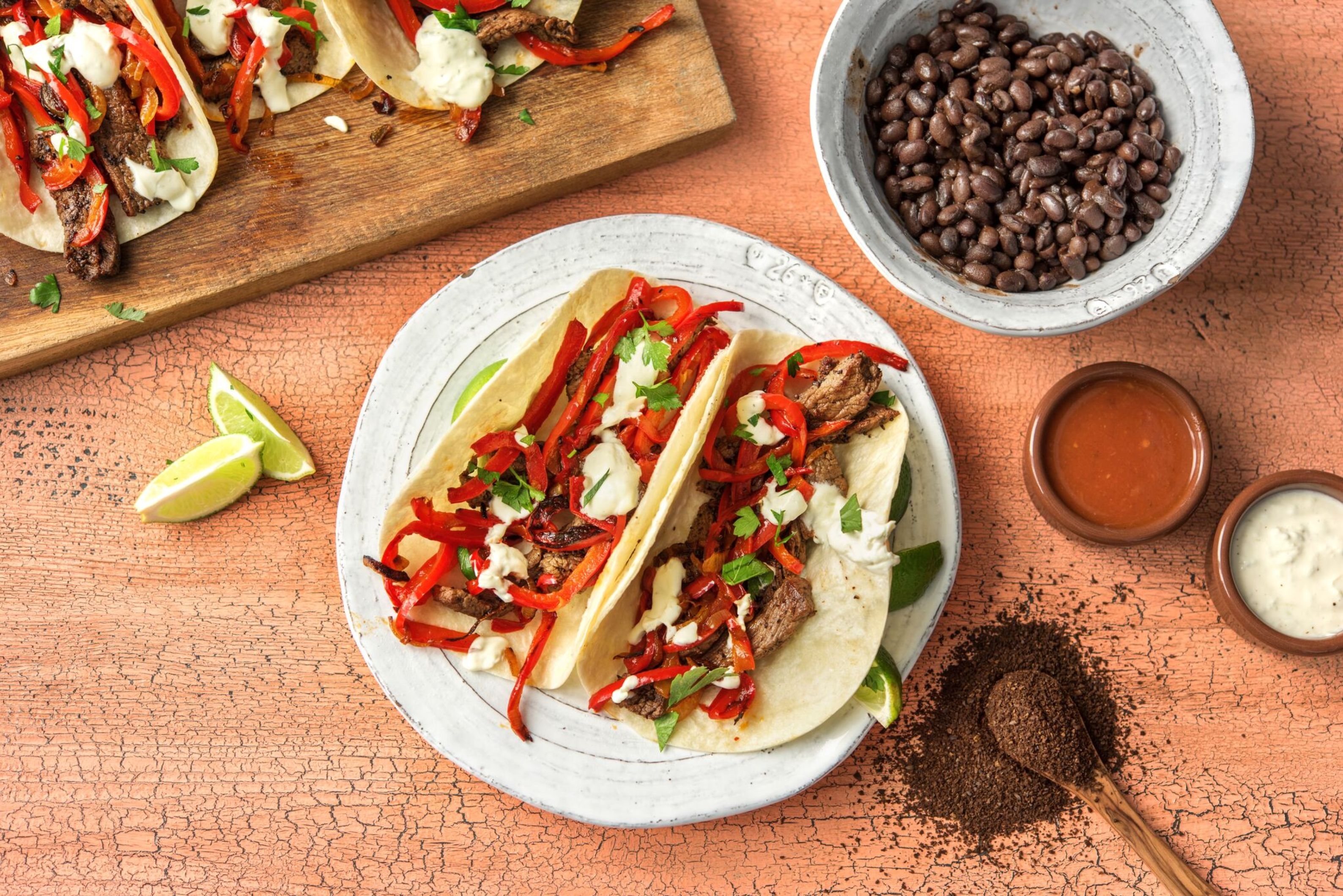 Coffee-Rubbed Steak Tacos