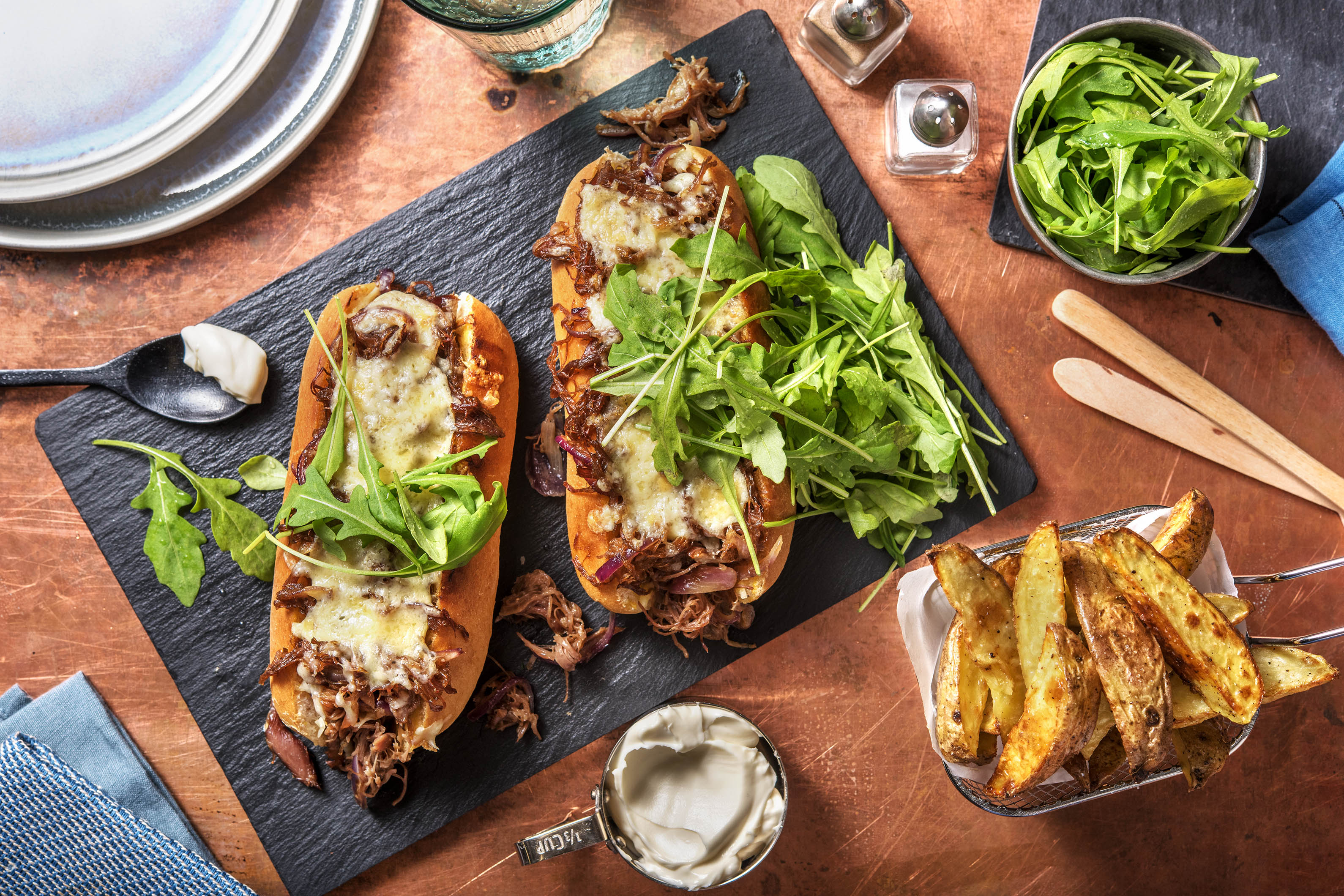 Shredded Duck Confit in a Brioche Bun