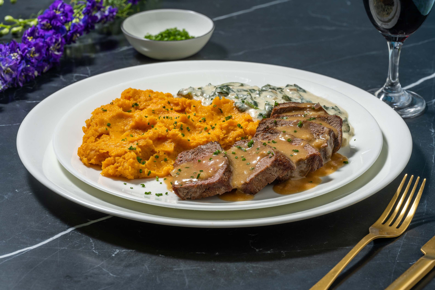 Striploin Steak and Pan Sauce