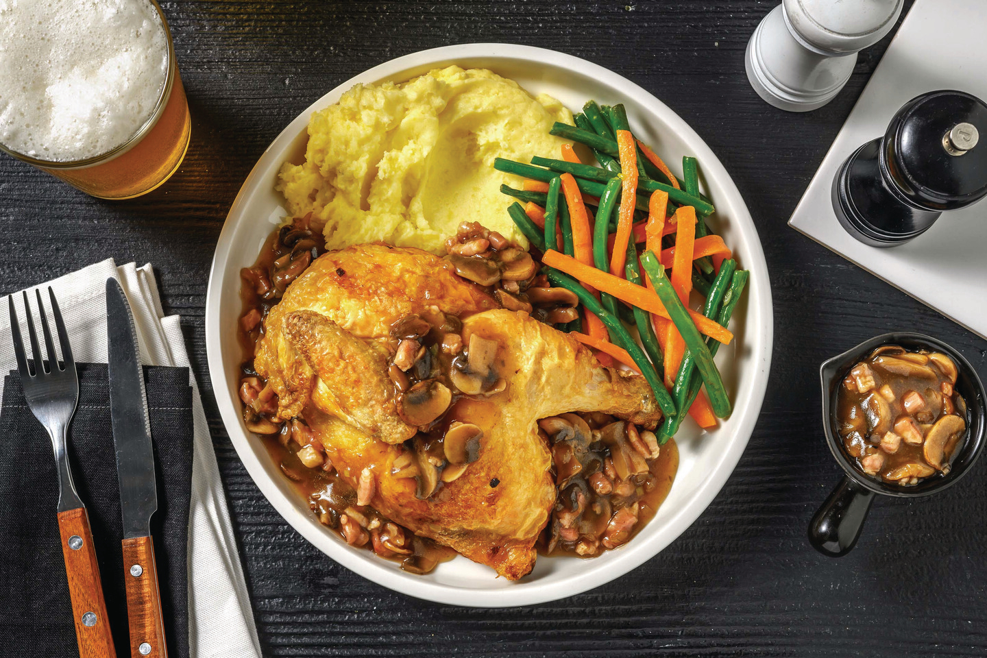 Coq Au Vin-Style Chicken