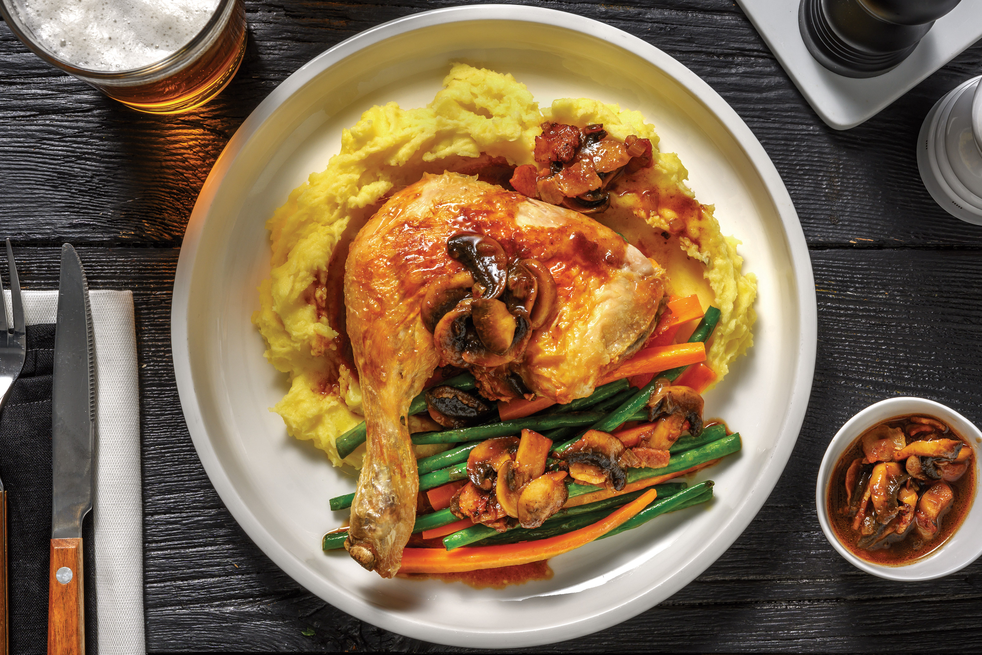 French-Style Chicken & Garlic Veggies