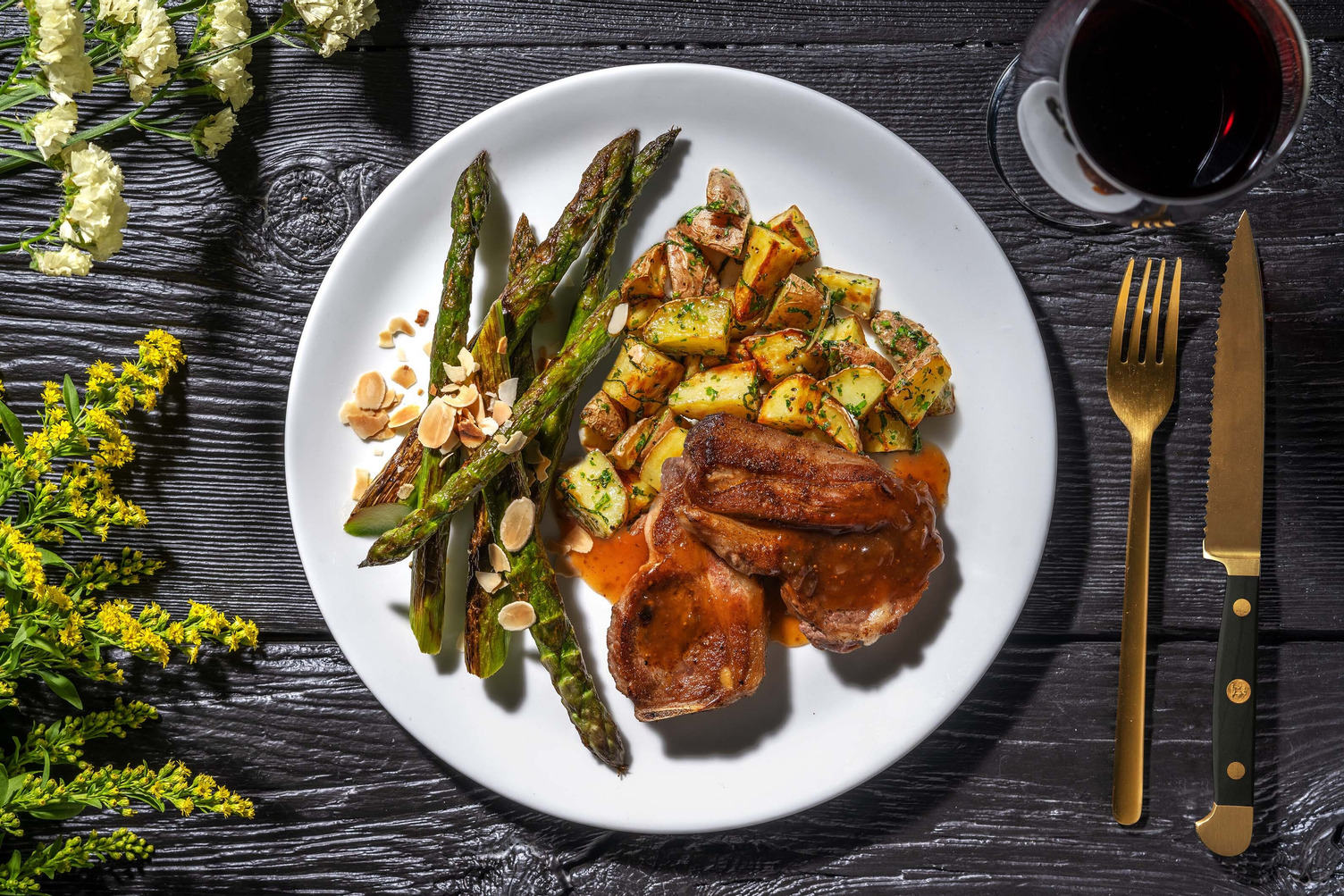 Shawarma-Spiced Lamb Chops and Fig Sauce