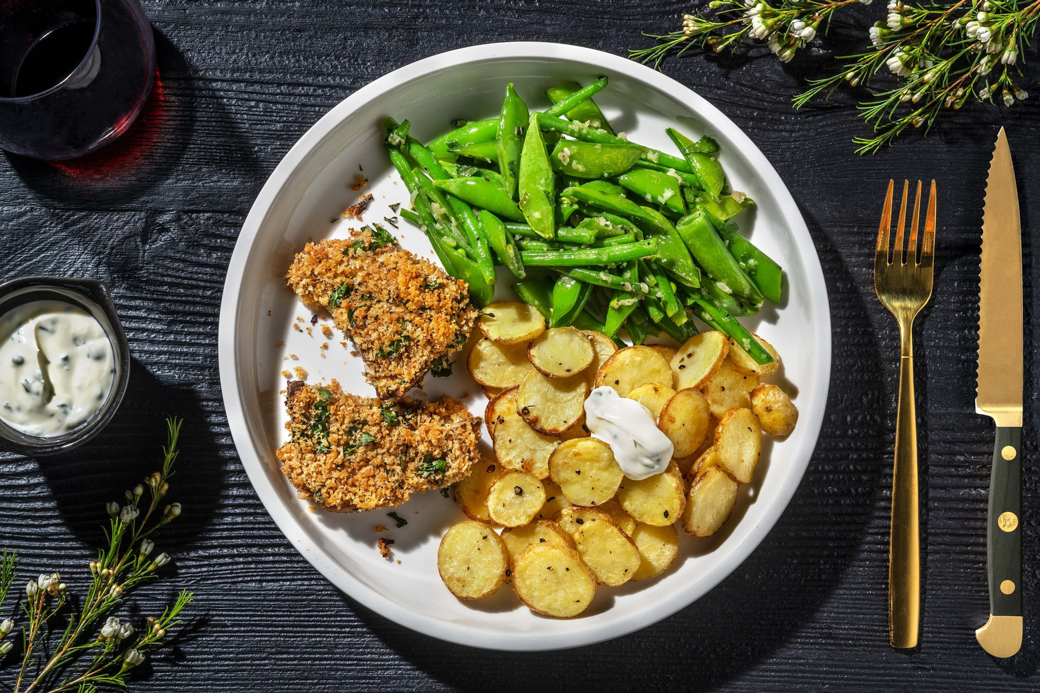 Crispy Herb-Mustard Crusted Lamb Chops