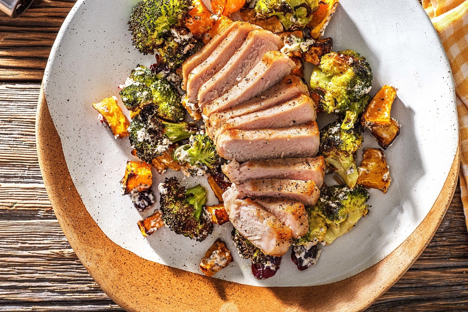 Côtelettes de porc estivales