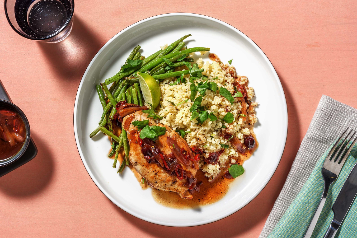 Pork Chops with Spicy Cherry Sauce