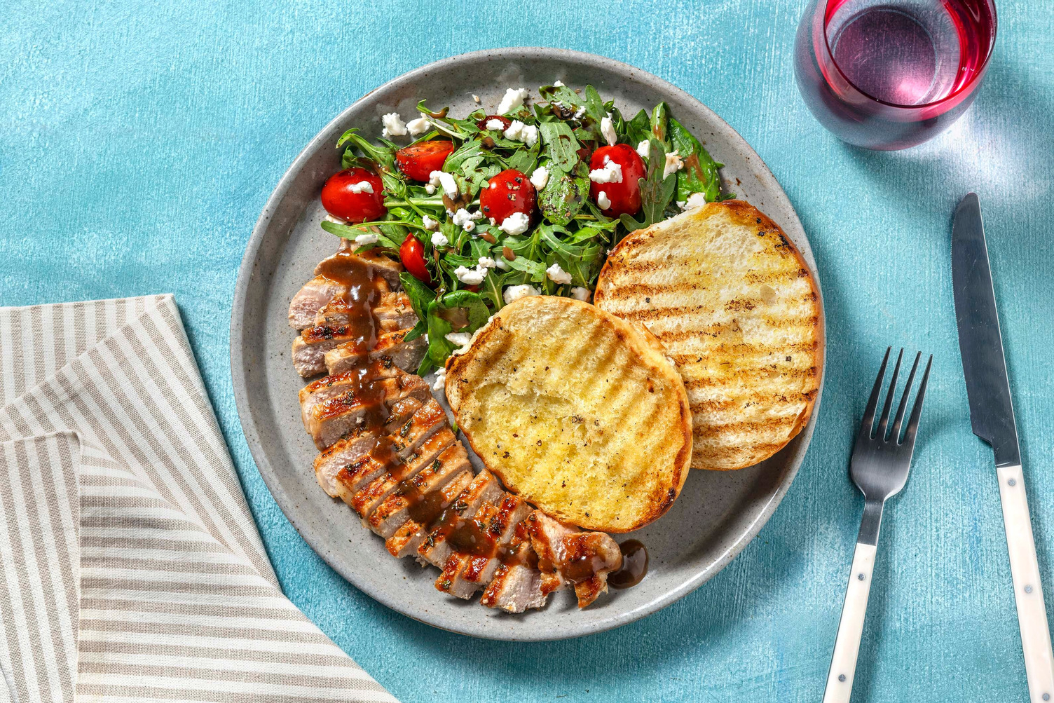 Rosemary-Fig Grilled Pork Chops