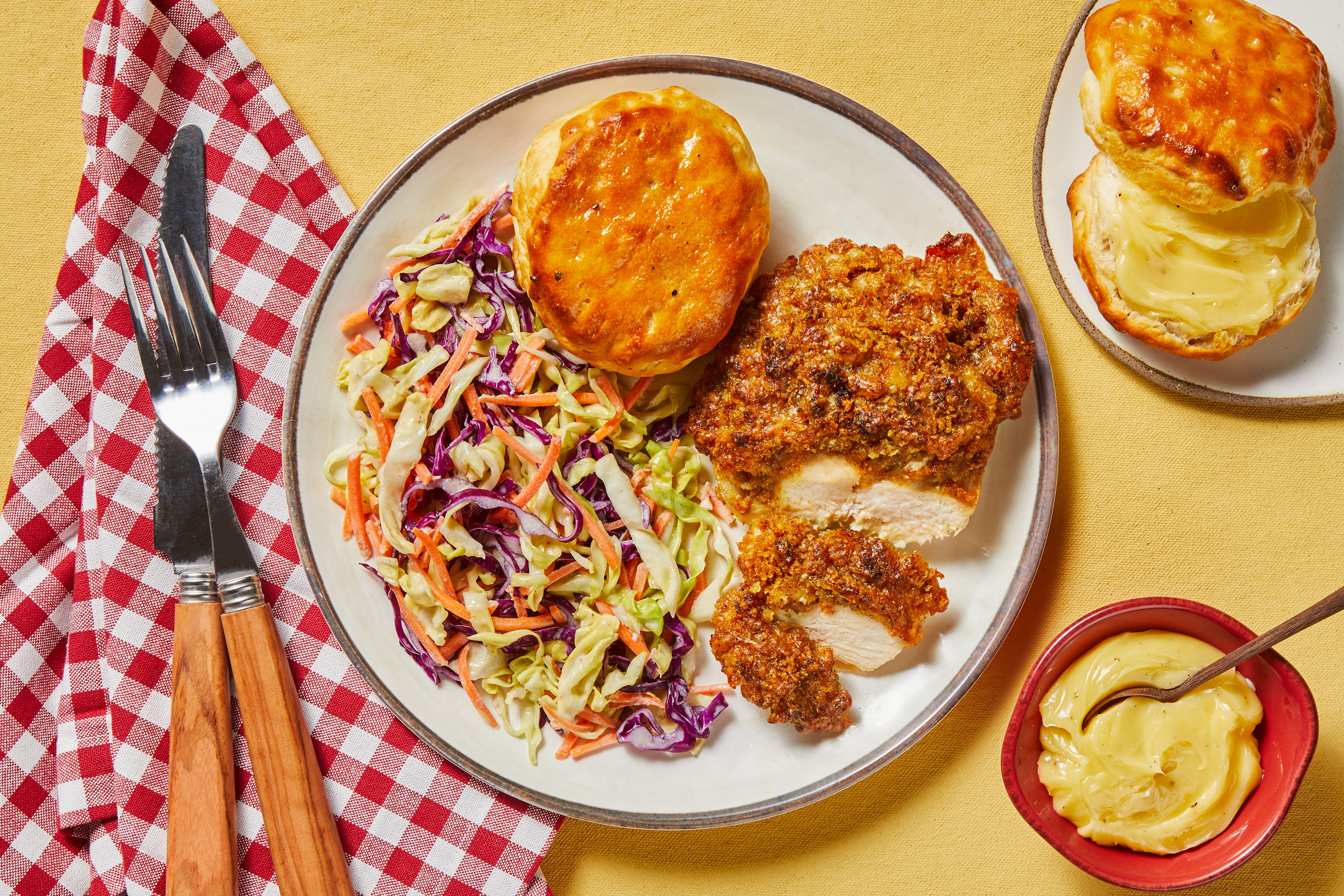 Country Chicken & Honey Butter Biscuits