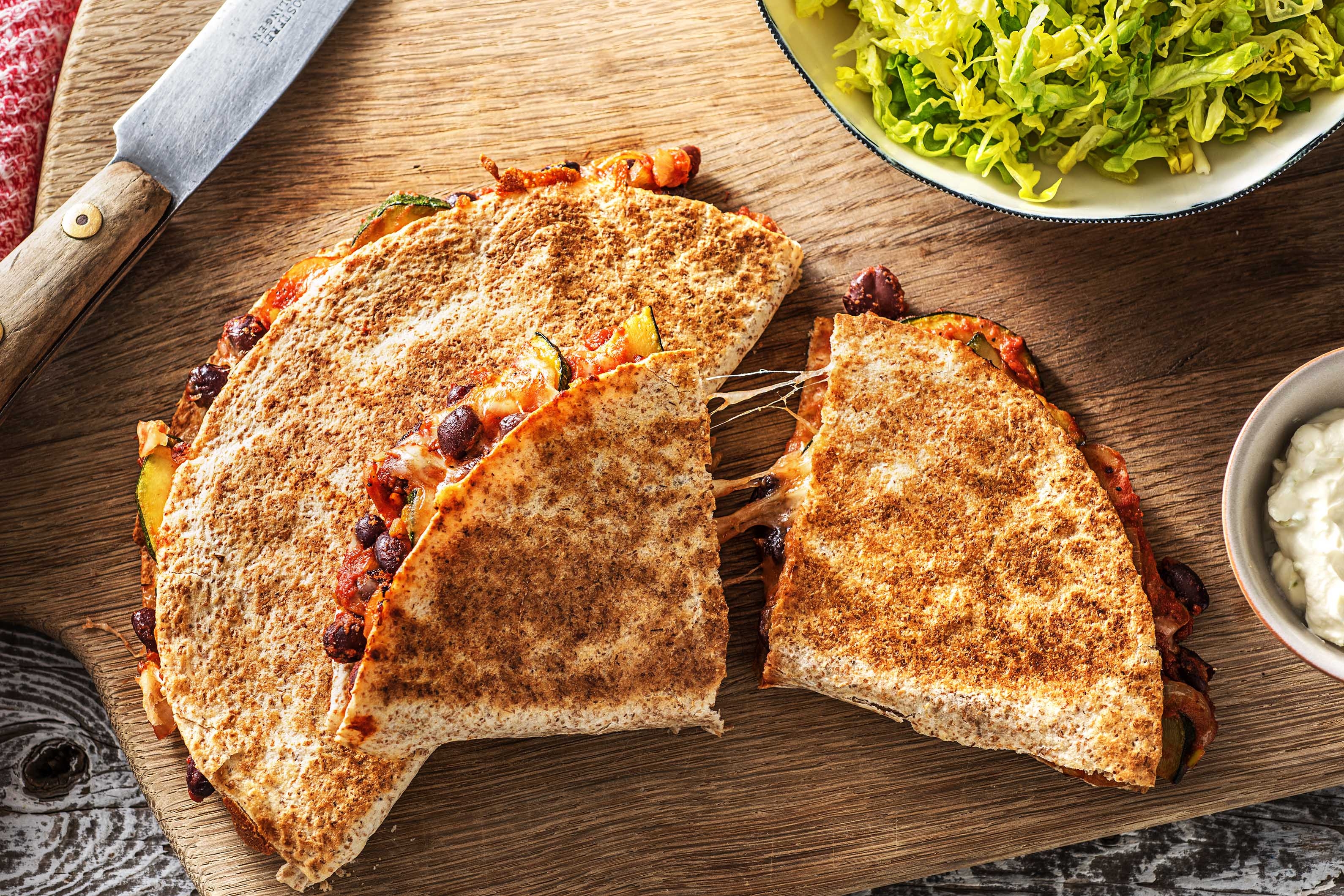 Courgette Quesadillas