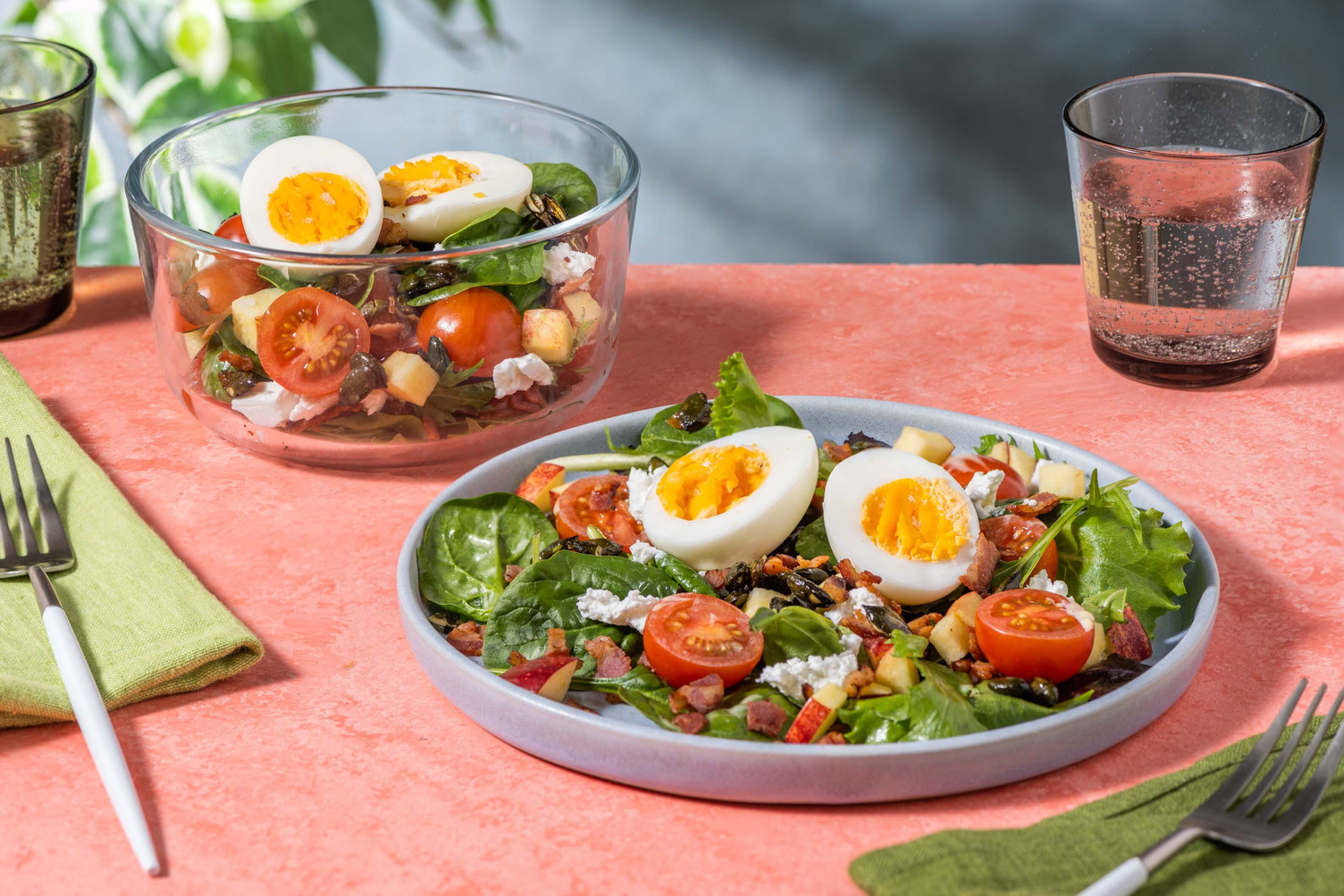 Fresh Apple and Bacon Salad