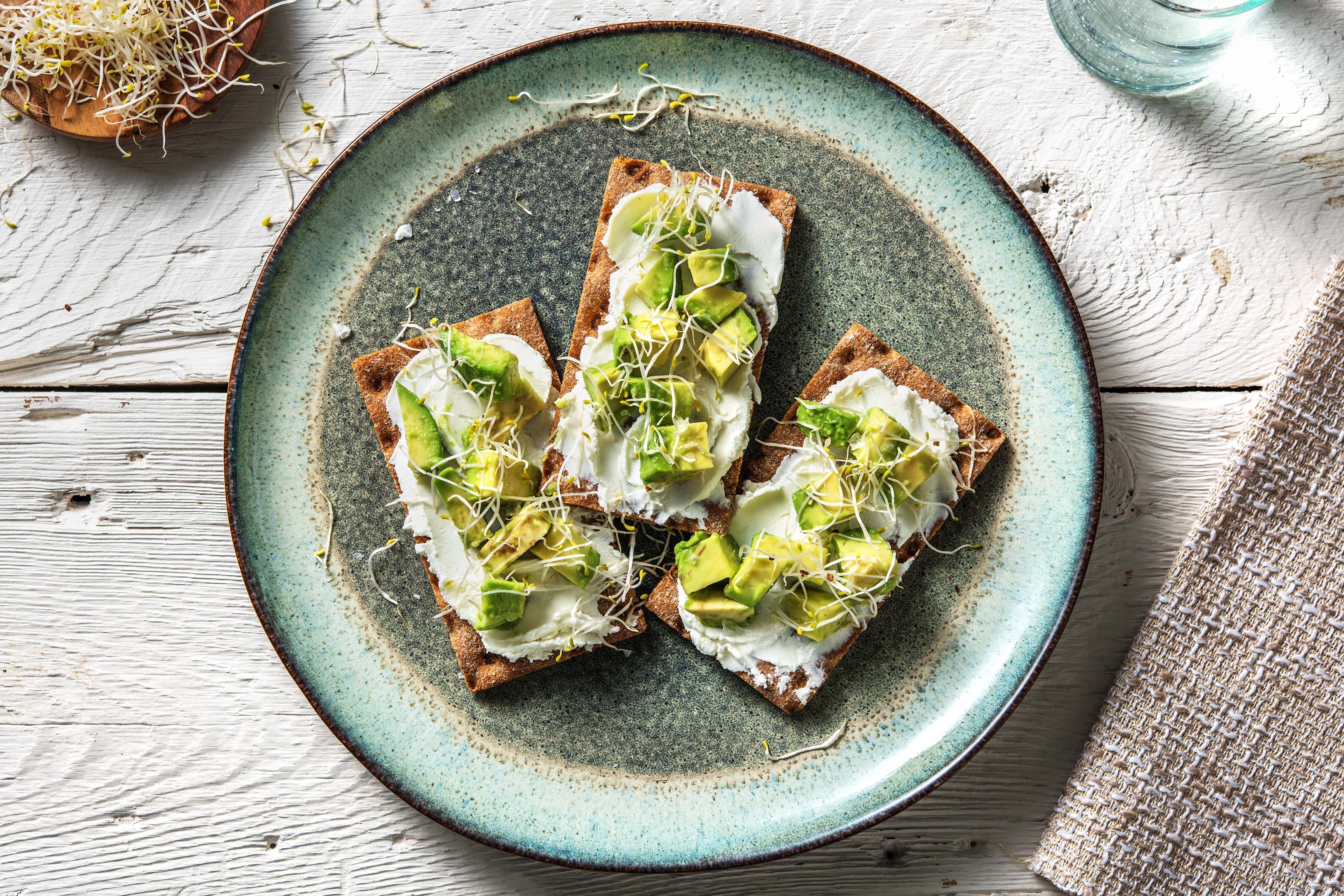 Crackers au fromage de chèvre frais