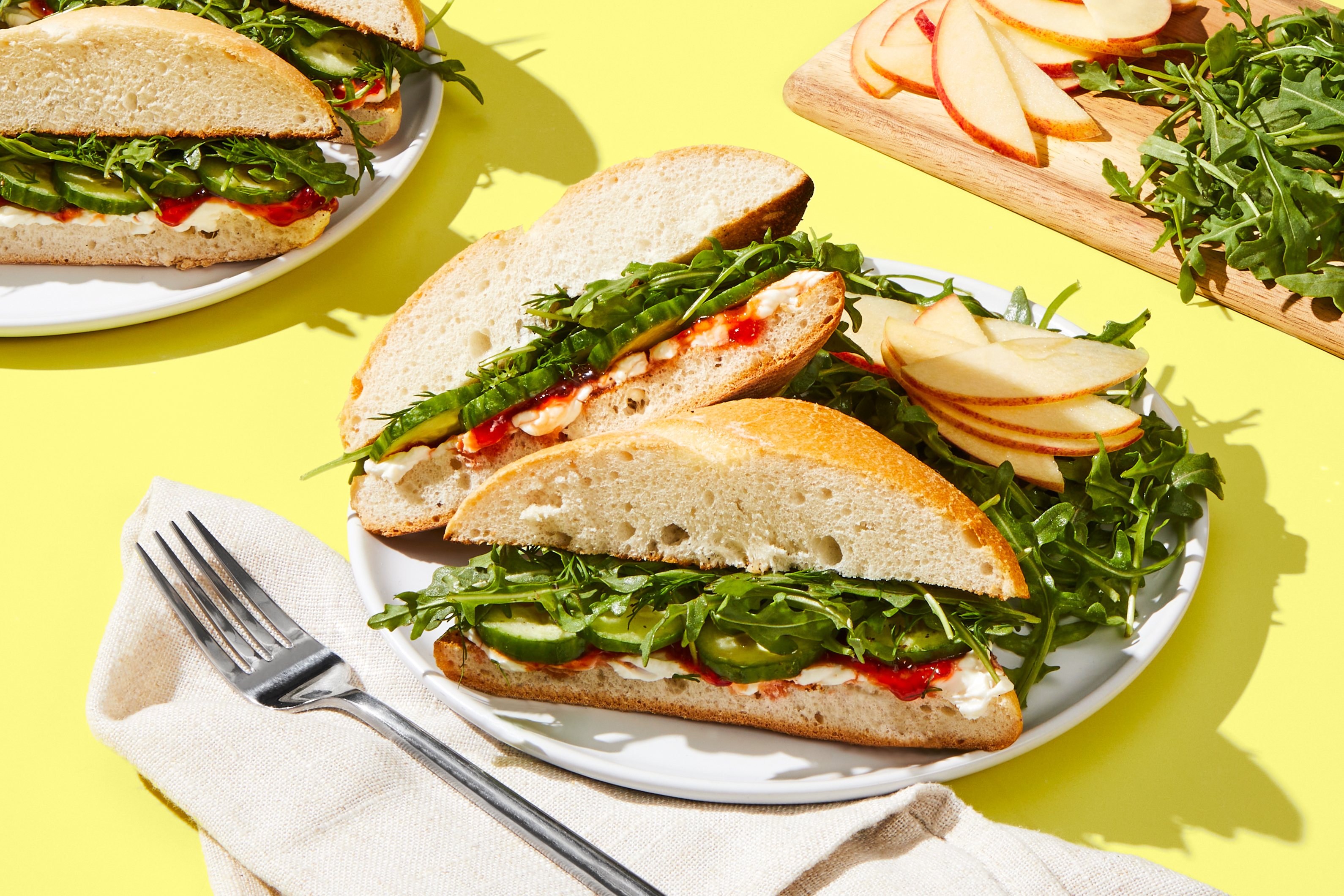 Cream Cheese & Red Pepper Jam Sandos