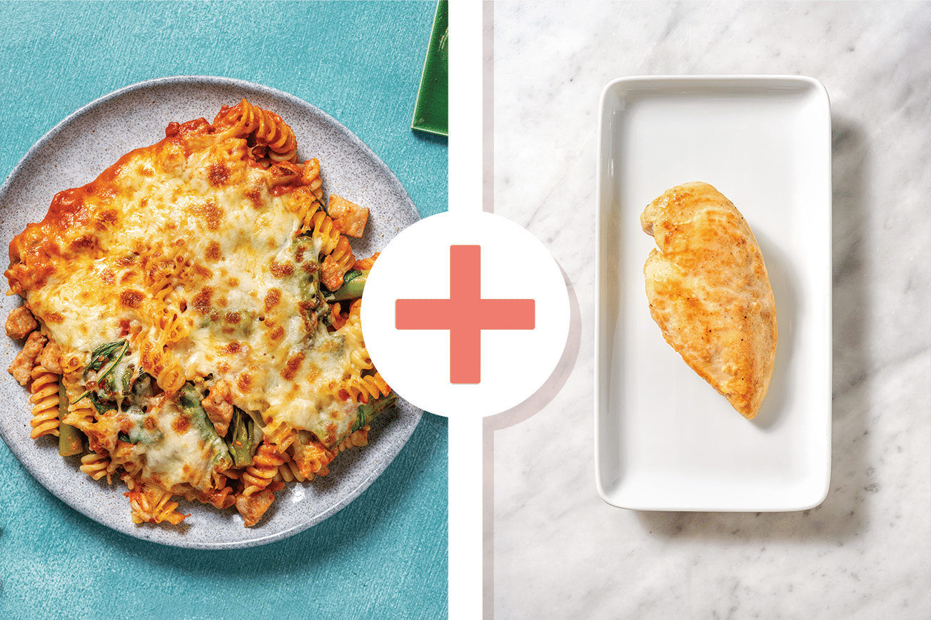 Bacon & Chicken Pasta Bake